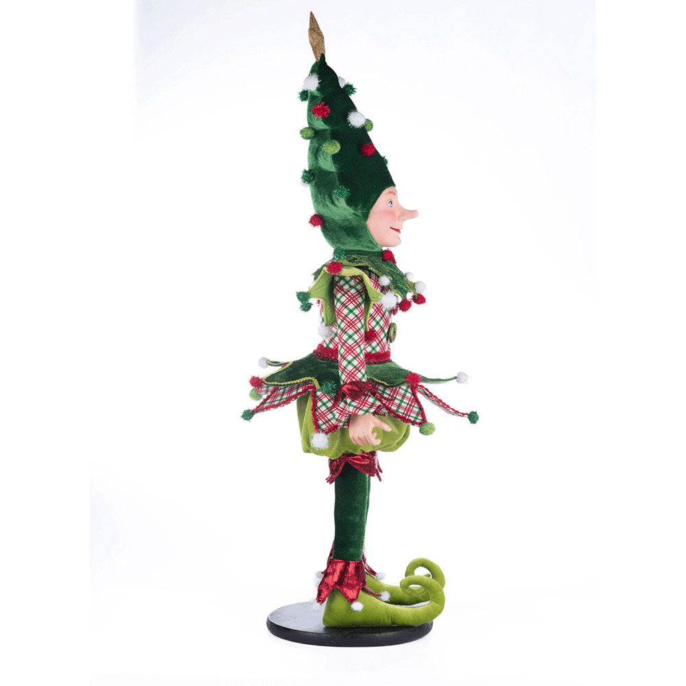 Barry Jingles Elf Doll - Handmade Christmas Elf Figurine by Katherine's Collection - Perfect for Holiday Decor, Gift Giving & Collectibles