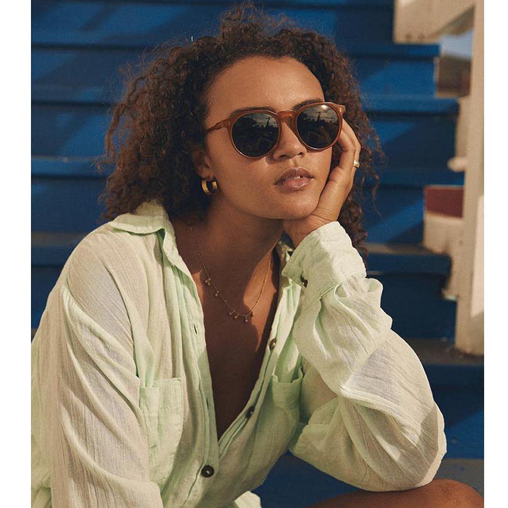 RAEN Remmy Unisex Retro Round Sunglasses - UV Protection Polarized Lenses for Men & Women - Perfect for Beach, Driving & Outdoor Activities