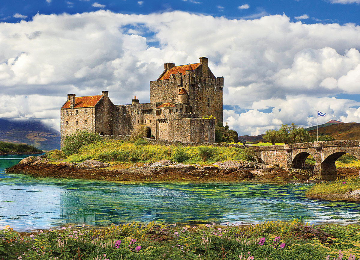 Eurographics 1000-Piece Jigsaw Puzzle - Eilean Donan Castle Scotland Landscape - Challenging Adult Puzzle for Relaxation & Home Decor