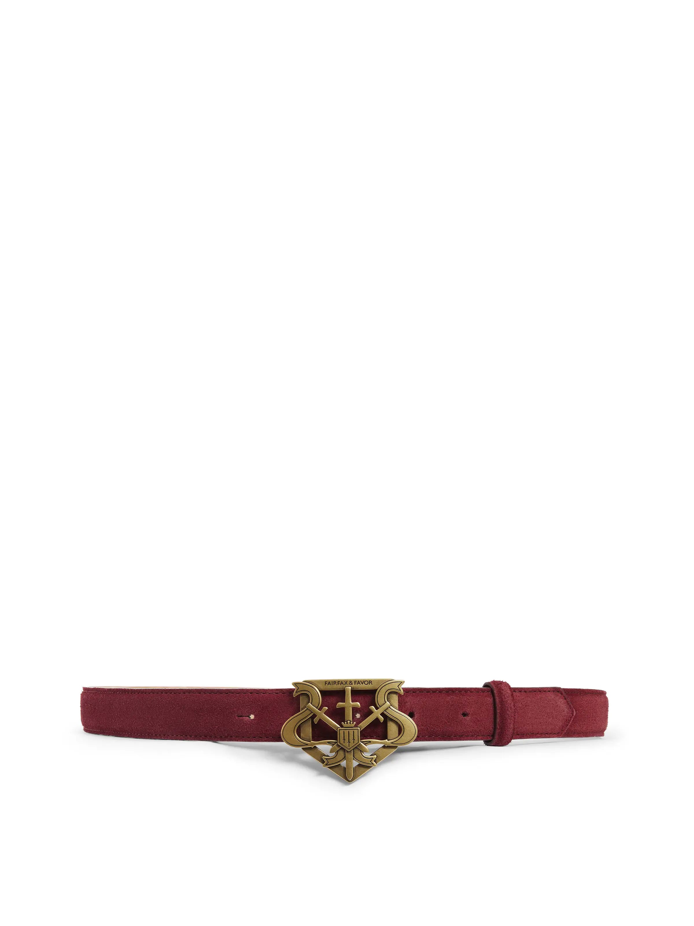 Clarence Belt - Premium Ruby Suede Leather Belt for Men & Women | Stylish & Durable Fashion Accessory for Casual, Office & Formal Wear