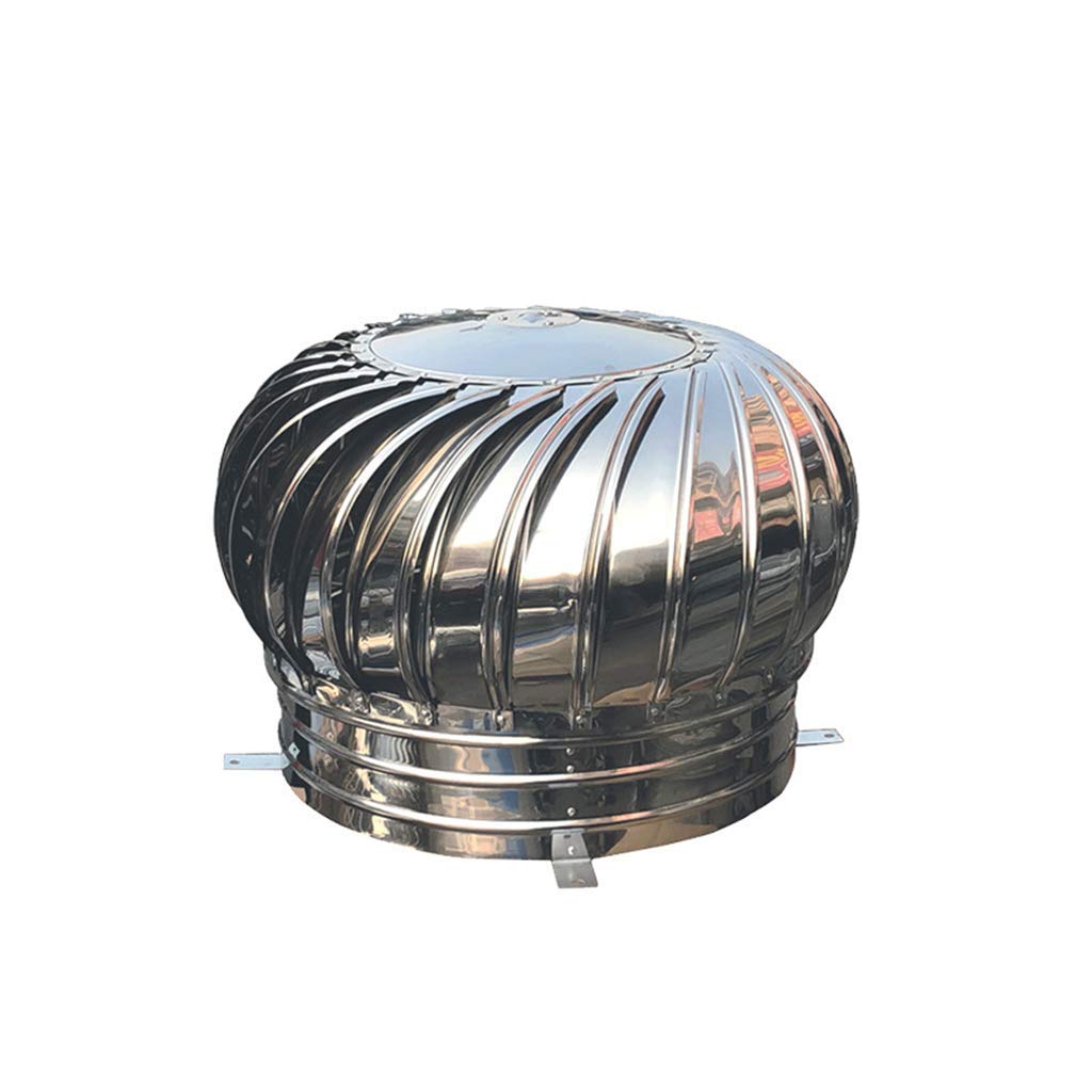 Stainless Steel Rotary Chimney Cowl Cap - 450mm Anti-Downdraught Vent Spinner with Fixed Feet for Chimneys, Exhaust Vents & Chimney Pots | Weatherproof Roof Ventilation Solution for Homes & Outdoor Buildings