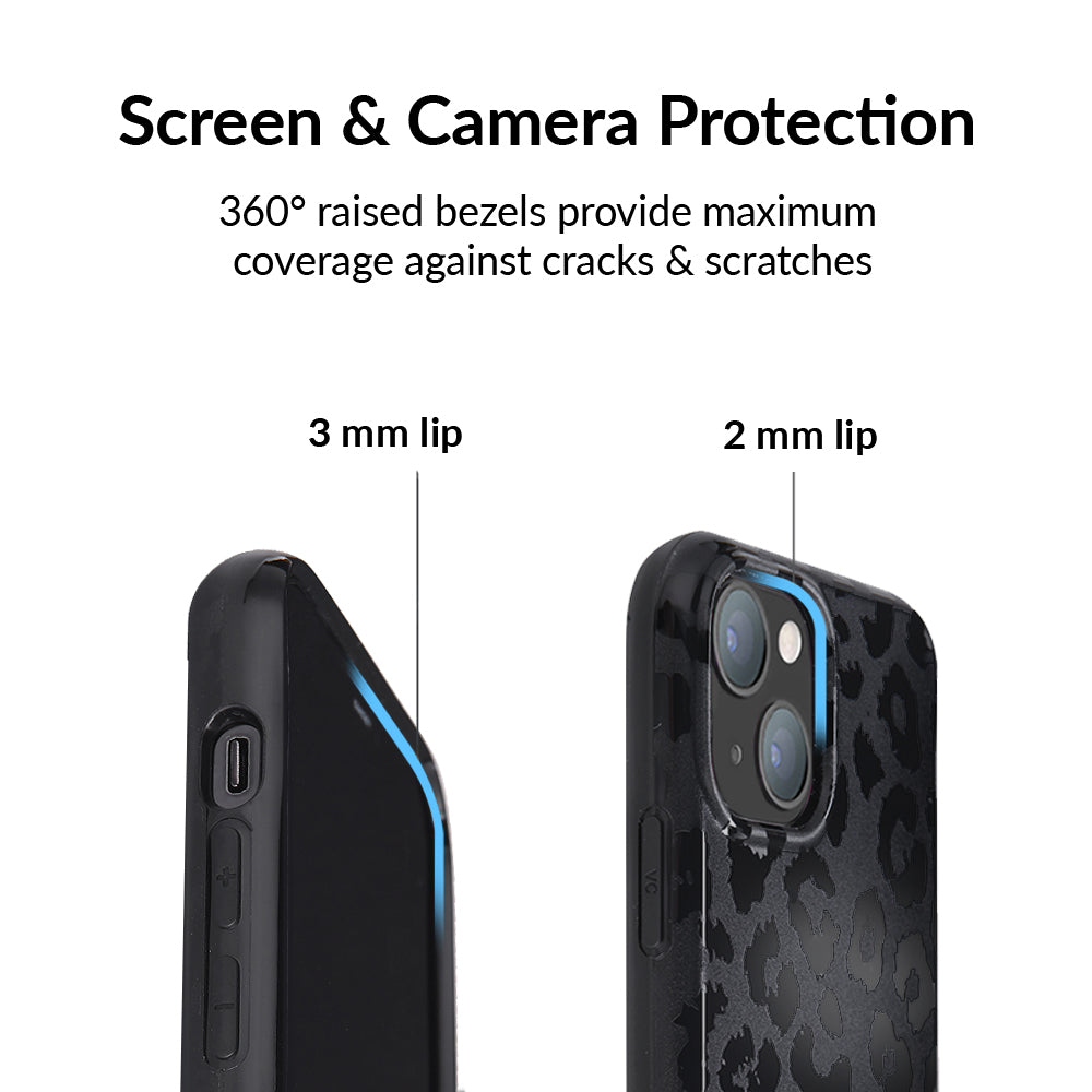 Black Leopard iPhone Case - Stylish & Durable Phone Cover for iPhone [Models] - Perfect for Everyday Protection & Fashion Statement