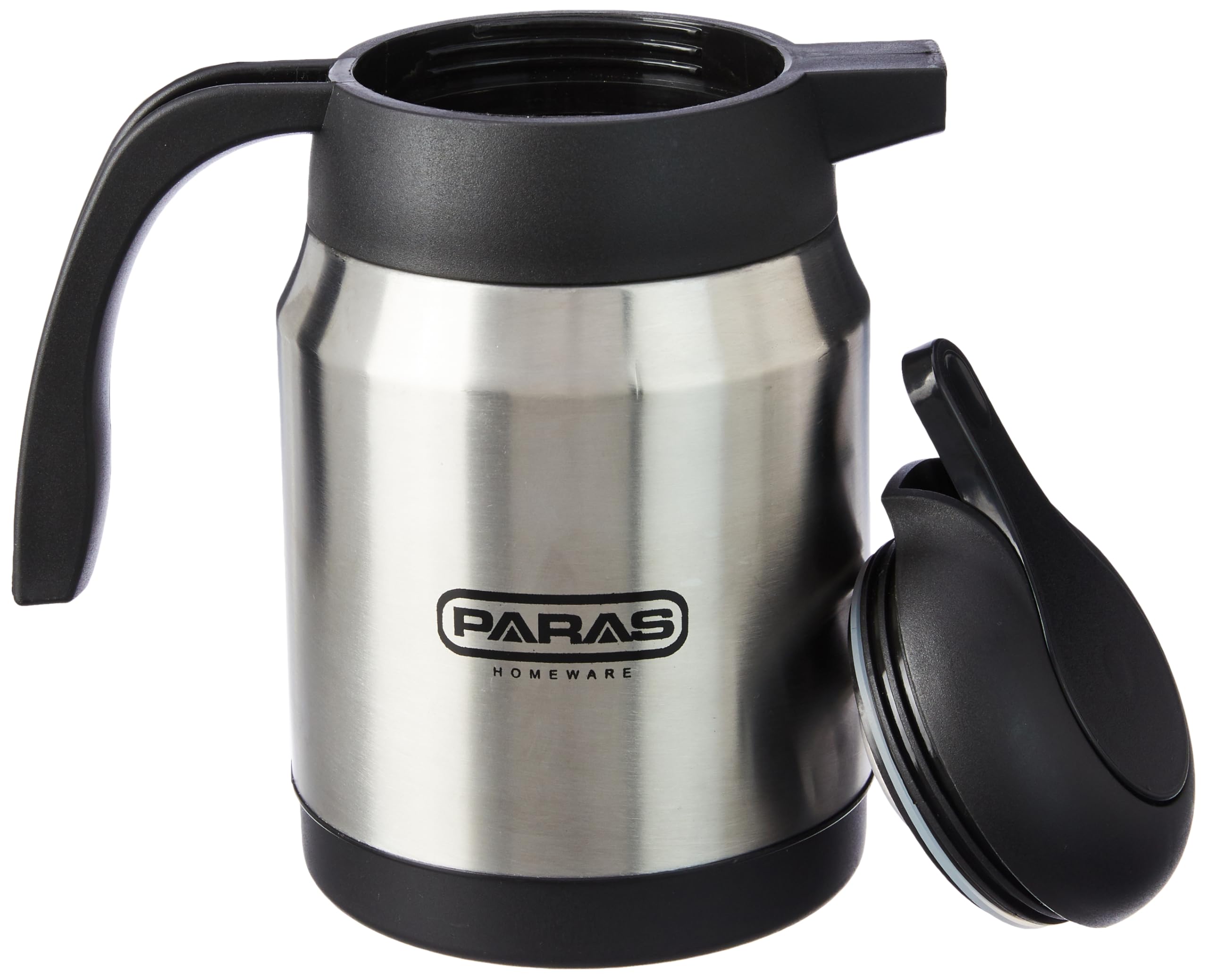 Premium Croma Insulated Stainless Steel Flask - 1050ml Leak-Proof Thermos for Hot & Cold Beverages | Food Grade Plastic Lid | Double Wall Vacuum Insulation | Perfect for Camping, Office & Travel | Paras Homeware Thermoware