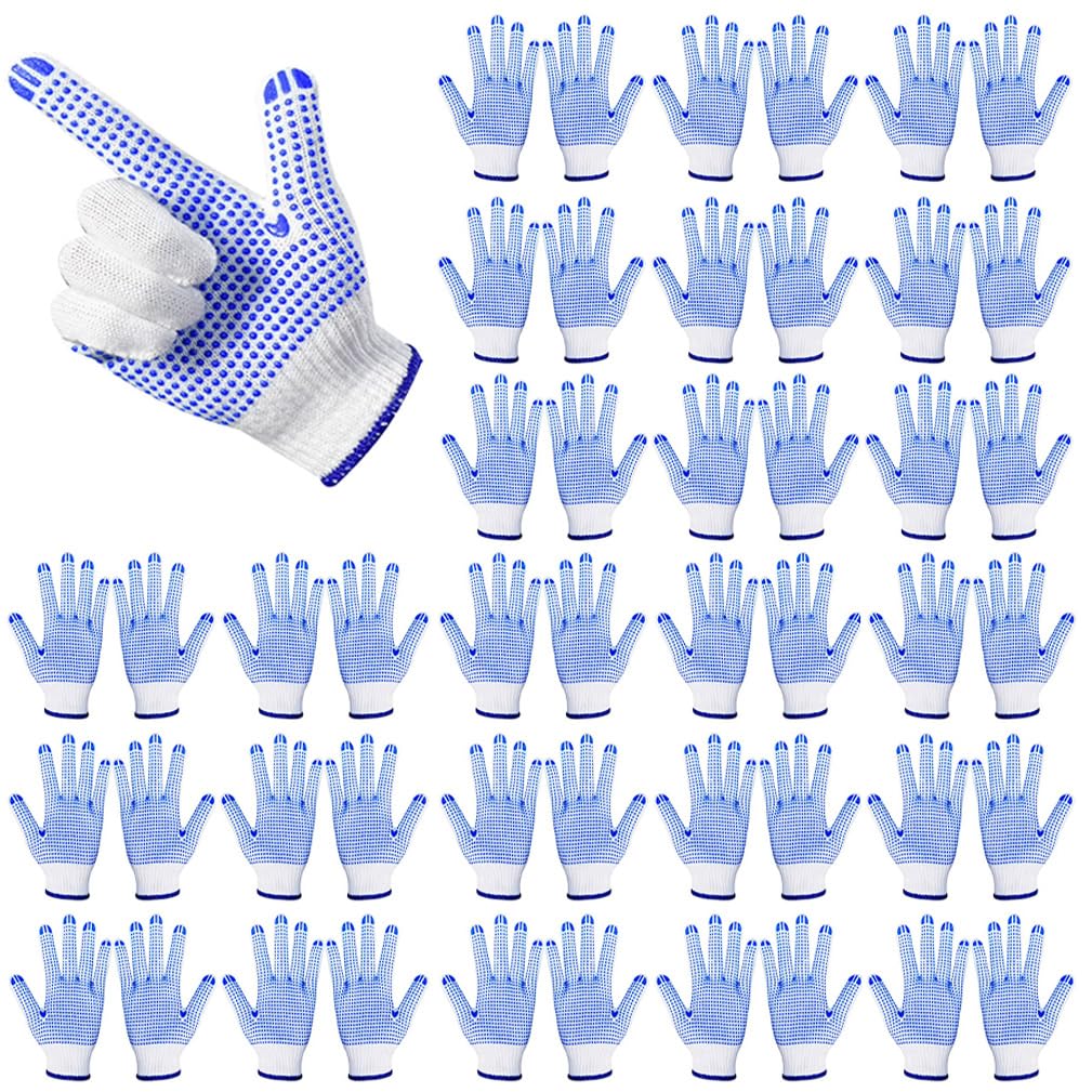 BetterRain Thickened Safety Work Gloves - Heavy Duty Elastic Work Gloves for Men & Women, Gardening, Driving & Construction - Durable Protective Gloves for Outdoor Work, DIY Projects & Industrial Use