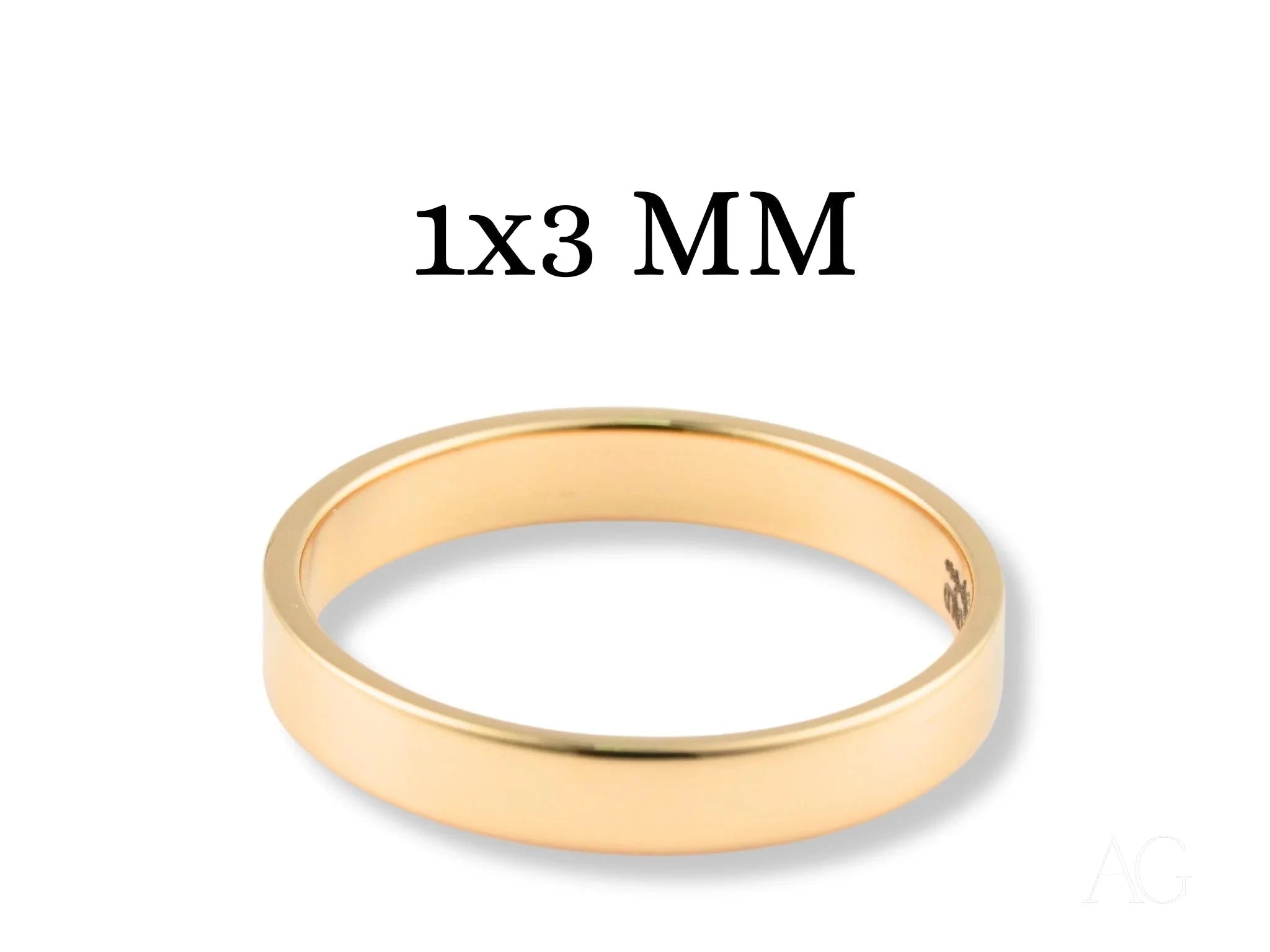 Essence Linea 3mm Minimalist Ring - Thin Balanced Line Gold/Silver Stackable Ring for Women | Perfect for Everyday Wear, Layering & Special Occasions