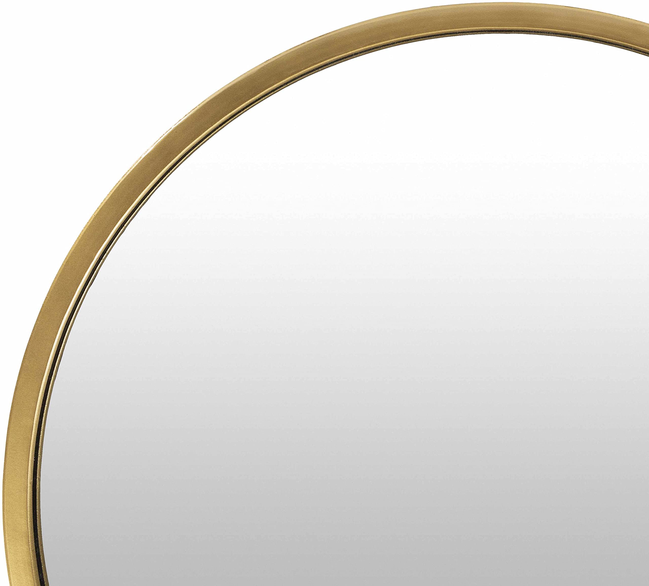 Hauteloom Guindarohan Round Decorative Wall Mirror - 22 Inch Hanging Mirror for Living Room, Bedroom & Entryway - Boho Home Decor Accent