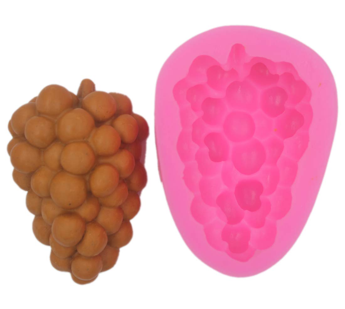 Premium Grape-Shaped Silicone Mold for DIY Soap, Candle, Chocolate & Candy Making - Reusable Baking Fondant Mold for Handmade Soaps, Bath Bombs & Desserts (S595) - Perfect for Home Crafts, Party Favors & Gift Making