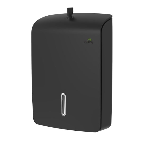 Ultra-Slim Jumbo Paper Towel Dispenser - Black or White - Perfect for Kitchens, Restaurants, and Office Break Rooms