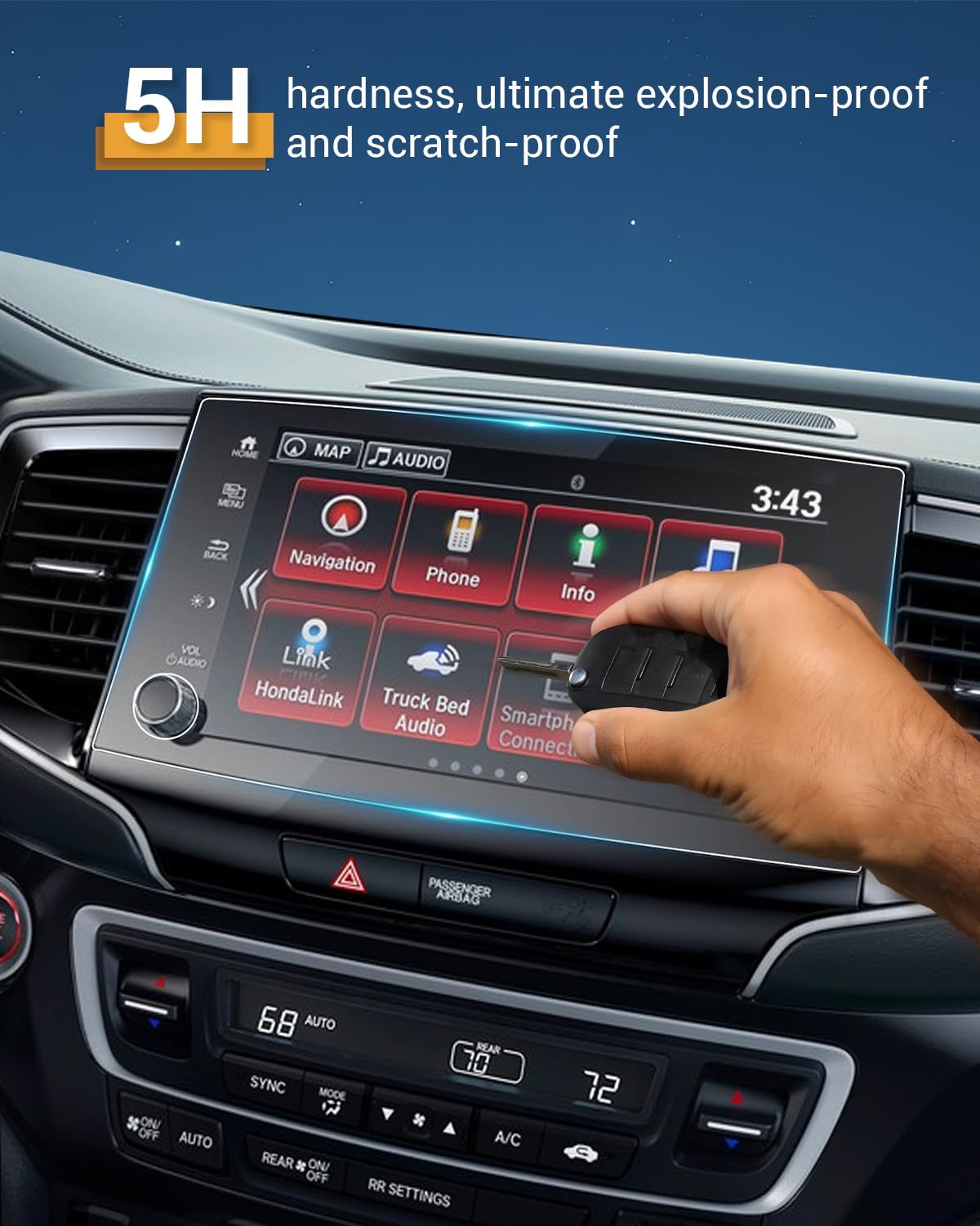 2023 Honda Ridgeline Screen Protector 2-Pack - 8