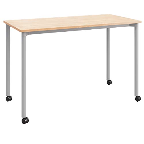 Maple/Silver Legs With Casters