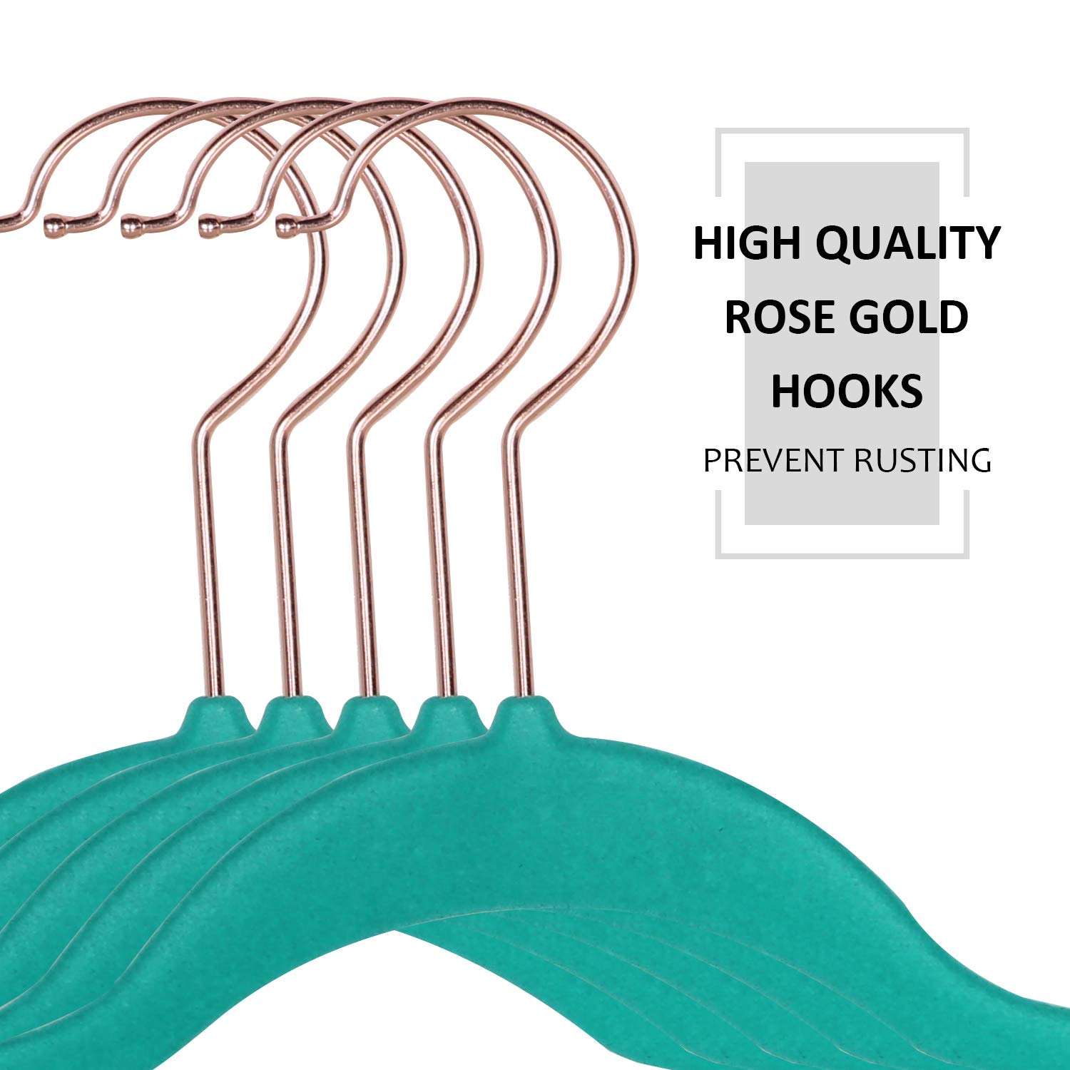 Premium Velvet Suit Hangers Heavy Duty 30 Pack - Non Slip Space Saving Clothes Hangers with 6 Finger Clips & Tie Rack for Men & Women (Teal) - Perfect for Closet Organization & Travel Luggage