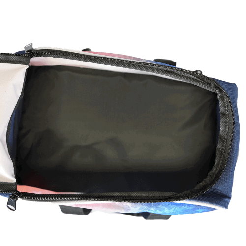 ELITE Basic Single Roller Bowling Bag - Red, Blue, White | Durable & Lightweight for League Play & Practice | Perfect for Bowling Enthusiasts & Beginners