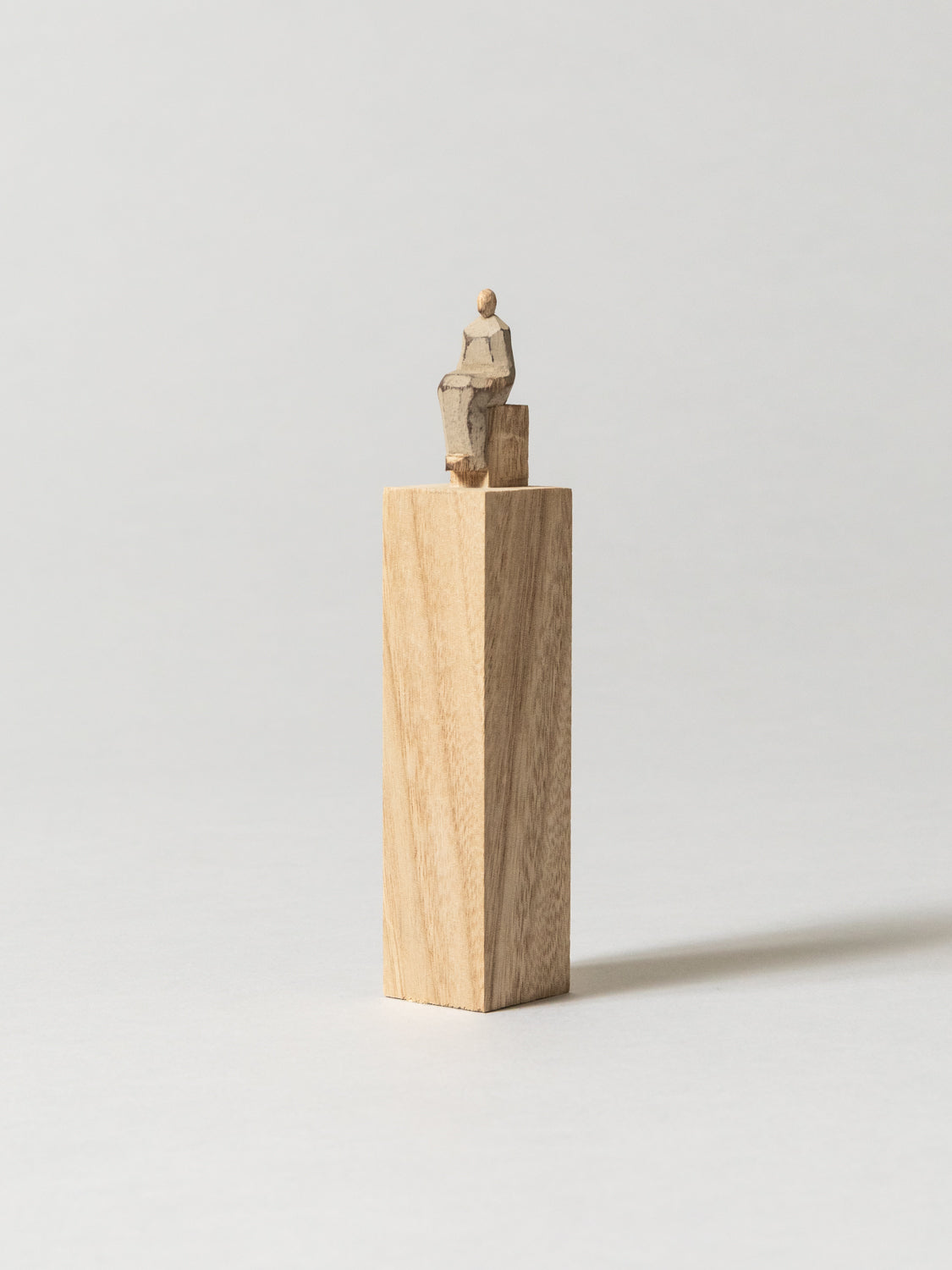 Olectronica Handcrafted Wooden Statuette - Natural Wood Home Decor | Perfect for Living Room, Bedroom & Office Display