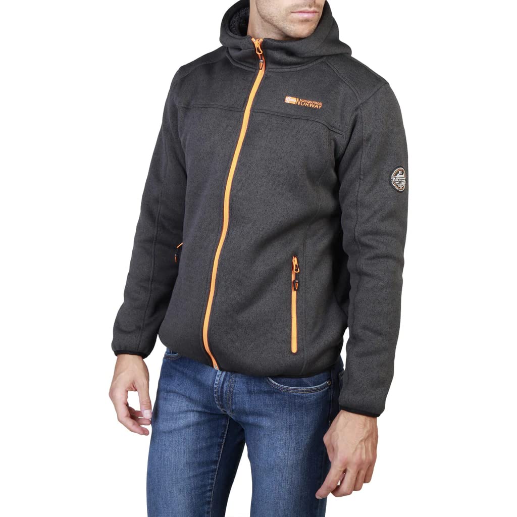 Geographical Norway Men's Winter Jacket - Waterproof Windproof Ski Coat for Outdoor Activities, Hiking, and Snowboarding