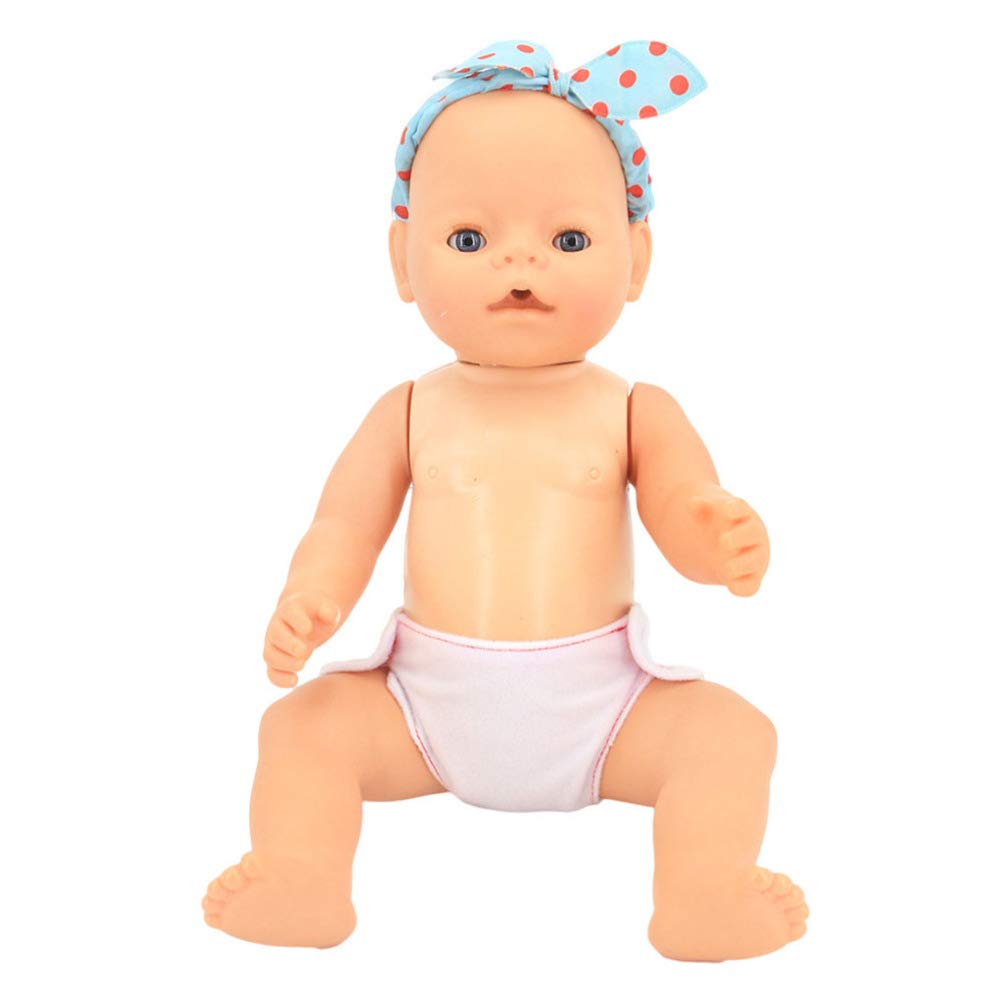 Totority 4pcs Baby Doll Clothes Set - Newborn Doll Underwear, Diapers & Accessories for Reborn Boy Dolls | Perfect for Role Play, Pretend Play & Collectible Doll Dressing