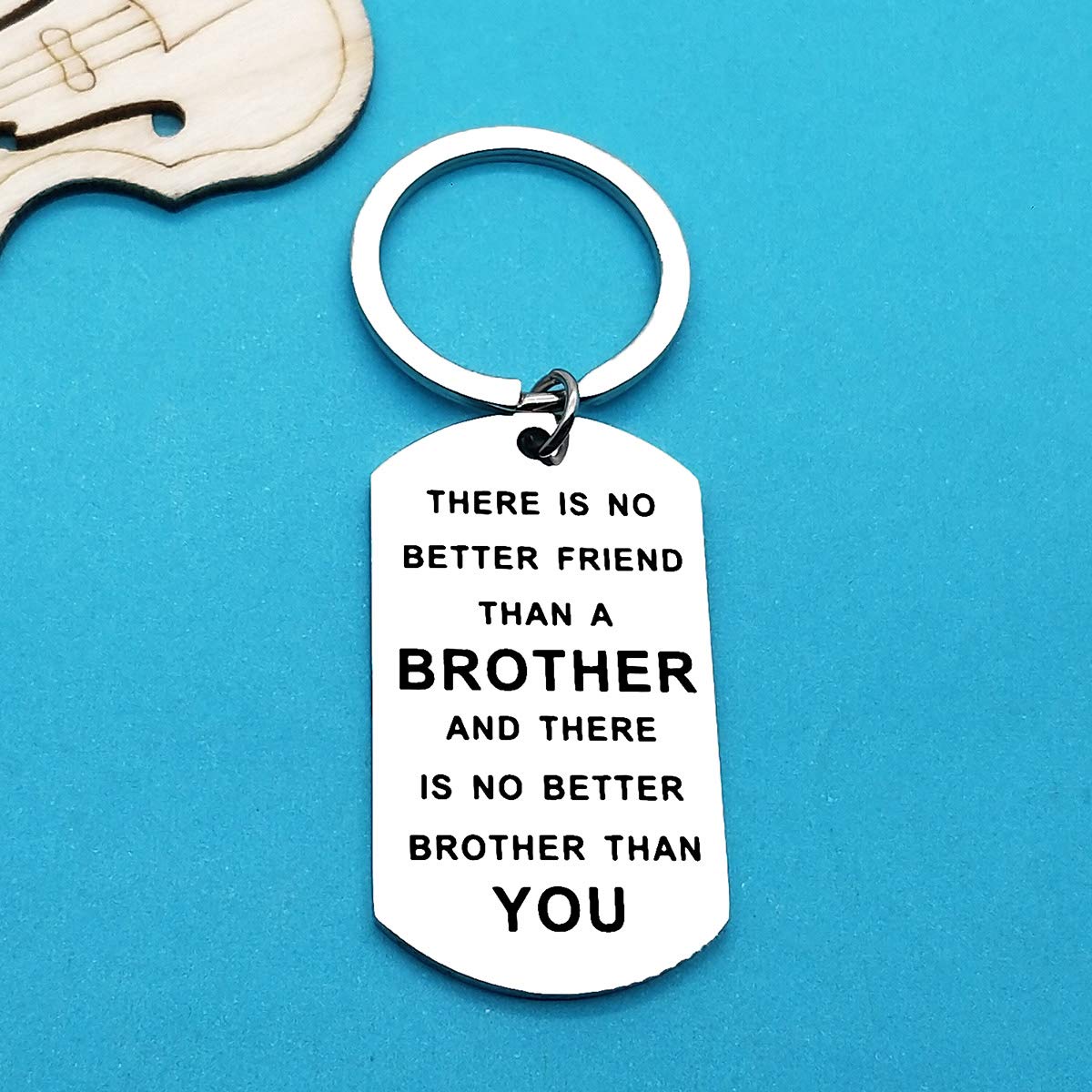 Xiahuyu Brother Keychain - Inspirational Graduation & Birthday Gift for Brother - Perfect for Christmas, Graduation, Birthday & Special Occasions