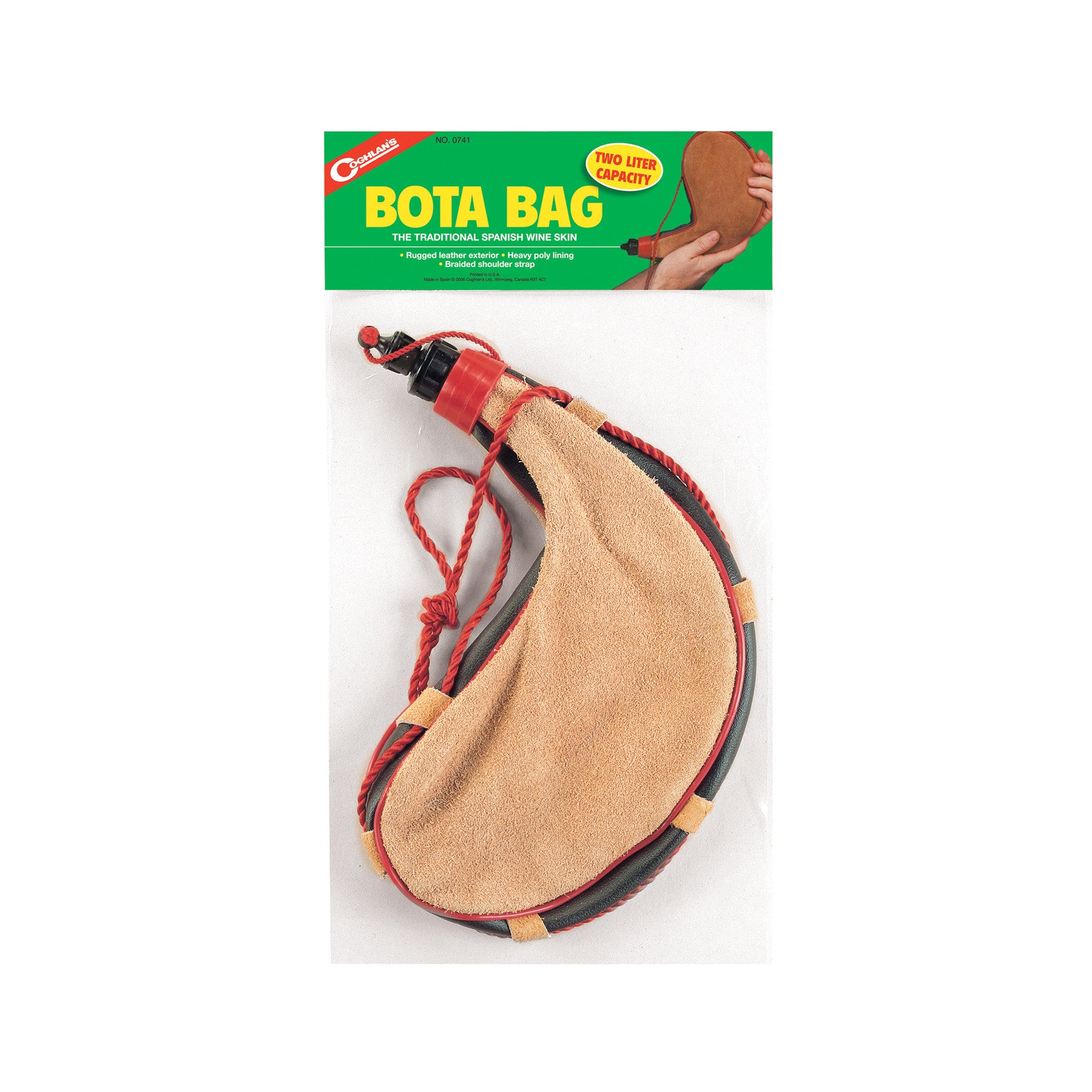 Coghlan's 2L Bota Bag - Leak-Proof Collapsible Water Bottle for Hiking, Camping & Outdoor Adventures
