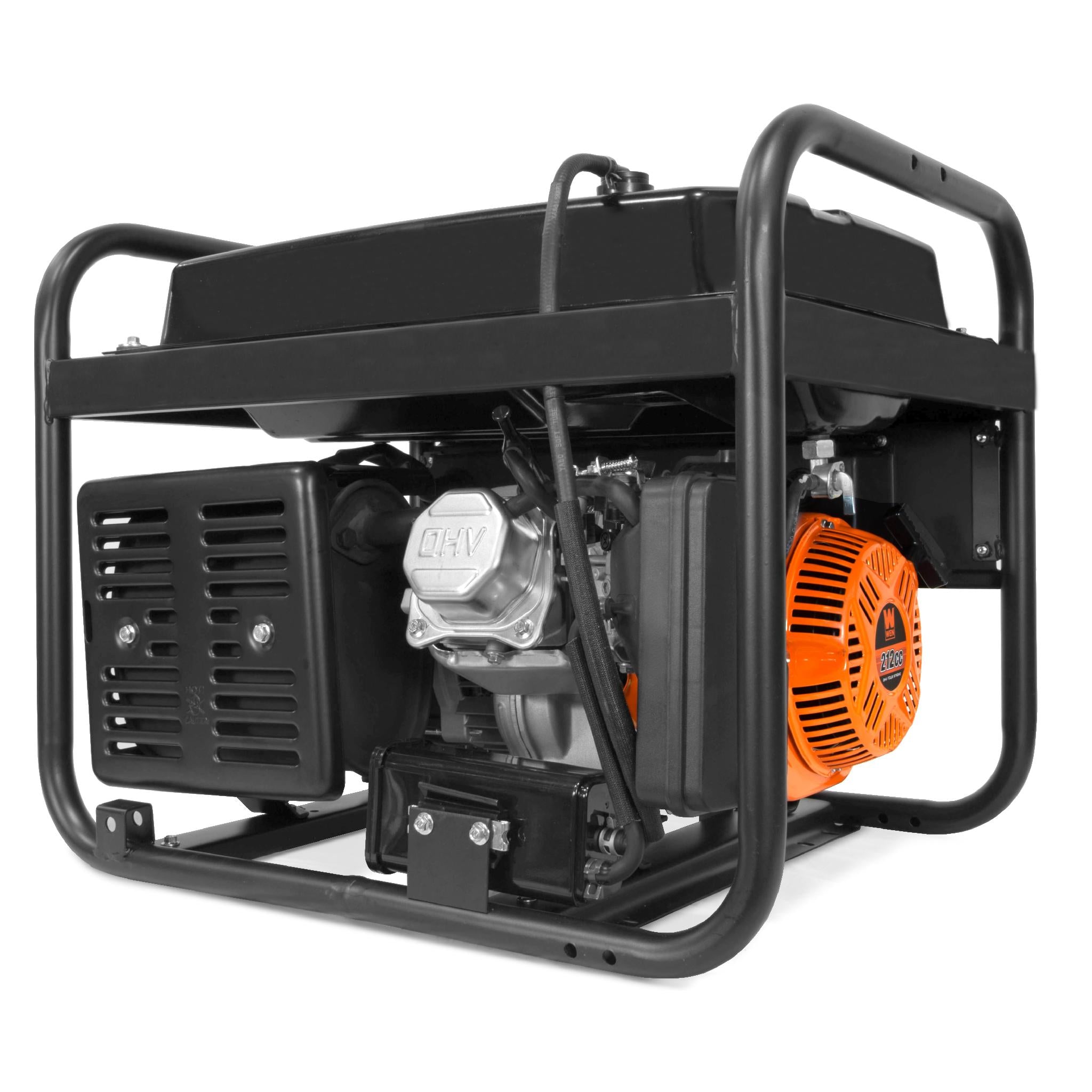 WEN GN4500M 4500 Watt Portable Generator with 212cc Engine, Transfer Switch & RV Ready - Wheel Kit Included for Camping, Home Backup & Outdoor Power