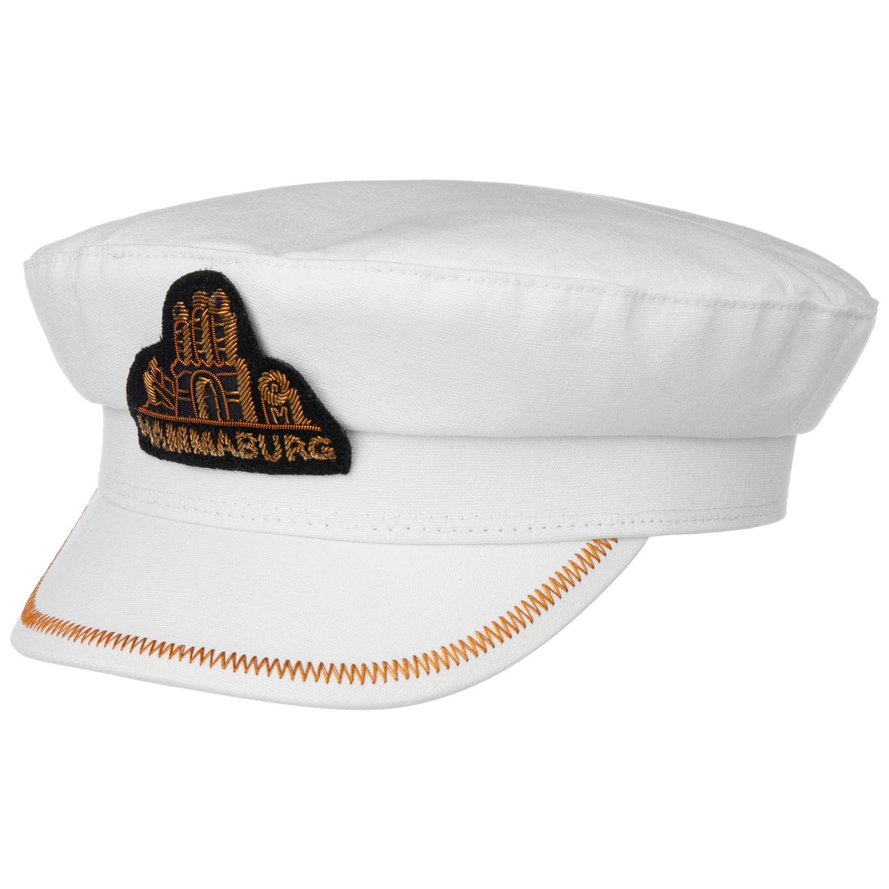 Premium Captain's Hat by Hammaburg - Nautical Costume Accessory for Halloween, Cosplay & Theme Parties