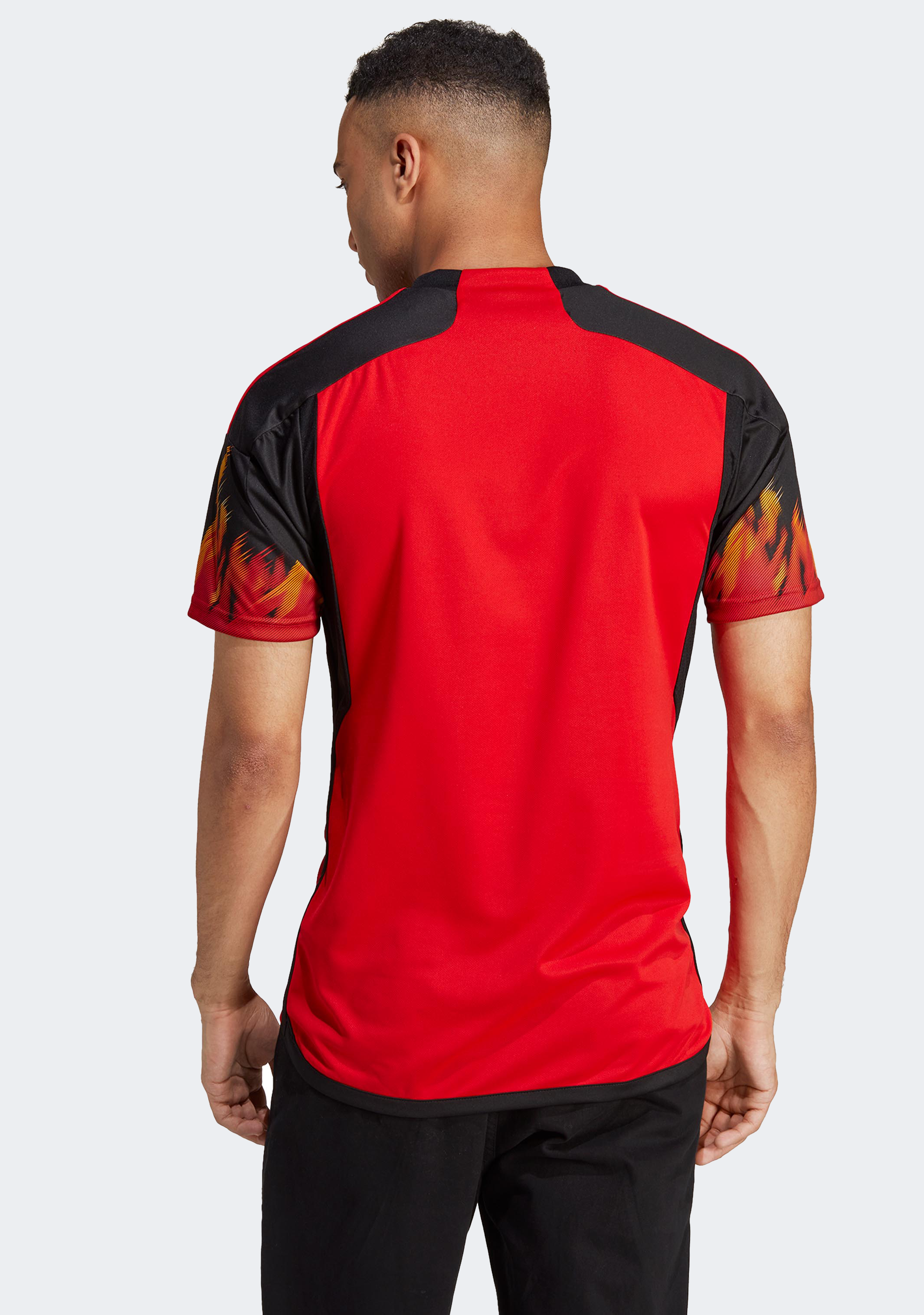 Adidas Men's Belgium Home Jersey 2023 - Official Soccer Jersey for Fans & Players - Perfect for Matches, Training & Casual Wear