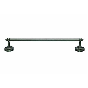 Top Knobs TUSC6-PTA Tuscany Single Towel Bar in Pewter - Elegant Bathroom Towel Holder for Spa, Hotel, and Home Decor