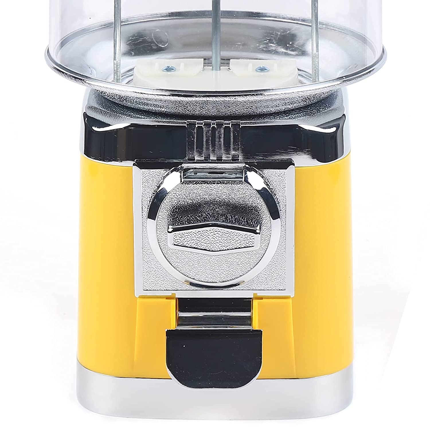 Commercial Automatic Candy Vending Machine - Bubble Gum Gumball Dispenser with Coin Slot for Home, Stores & Parties (Yellow) - Perfect for Kids, Arcades & Retail Businesses