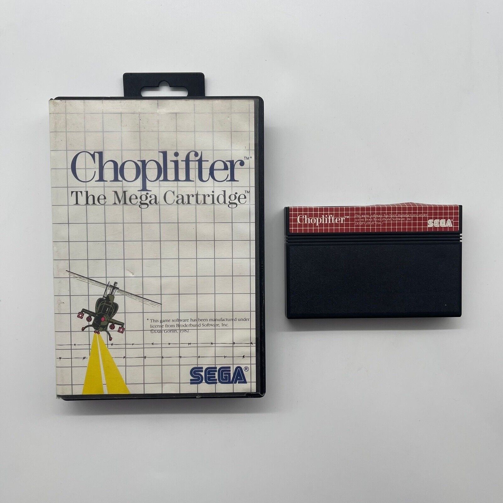 Choplifter Retro Video Game for Sega Master System (PAL Version) - Classic 8-bit Helicopter Rescue Action for Vintage Gaming Enthusiasts