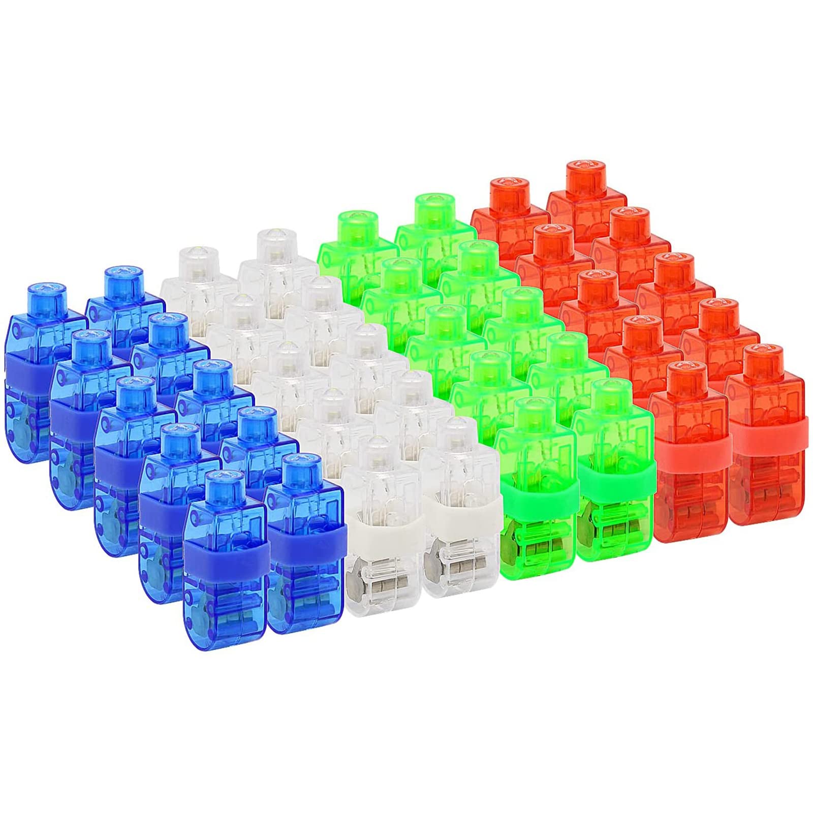 LED Finger Lights for Kids and Adults - 40 Pack Glow Party Favors, Cheering Accessories for Bachelorette Parties, Concerts & Events - Fun Novelty Toys & Gifts for Birthdays, Raves, Halloween & Nighttime Celebrations