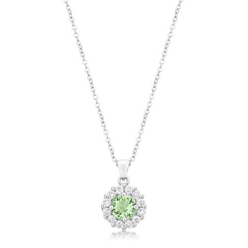 Bella Bridal Pendant Necklace - Genuine Peridot Gemstone Jewelry for Women | Perfect for Weddings, Anniversaries & Special Occasions
