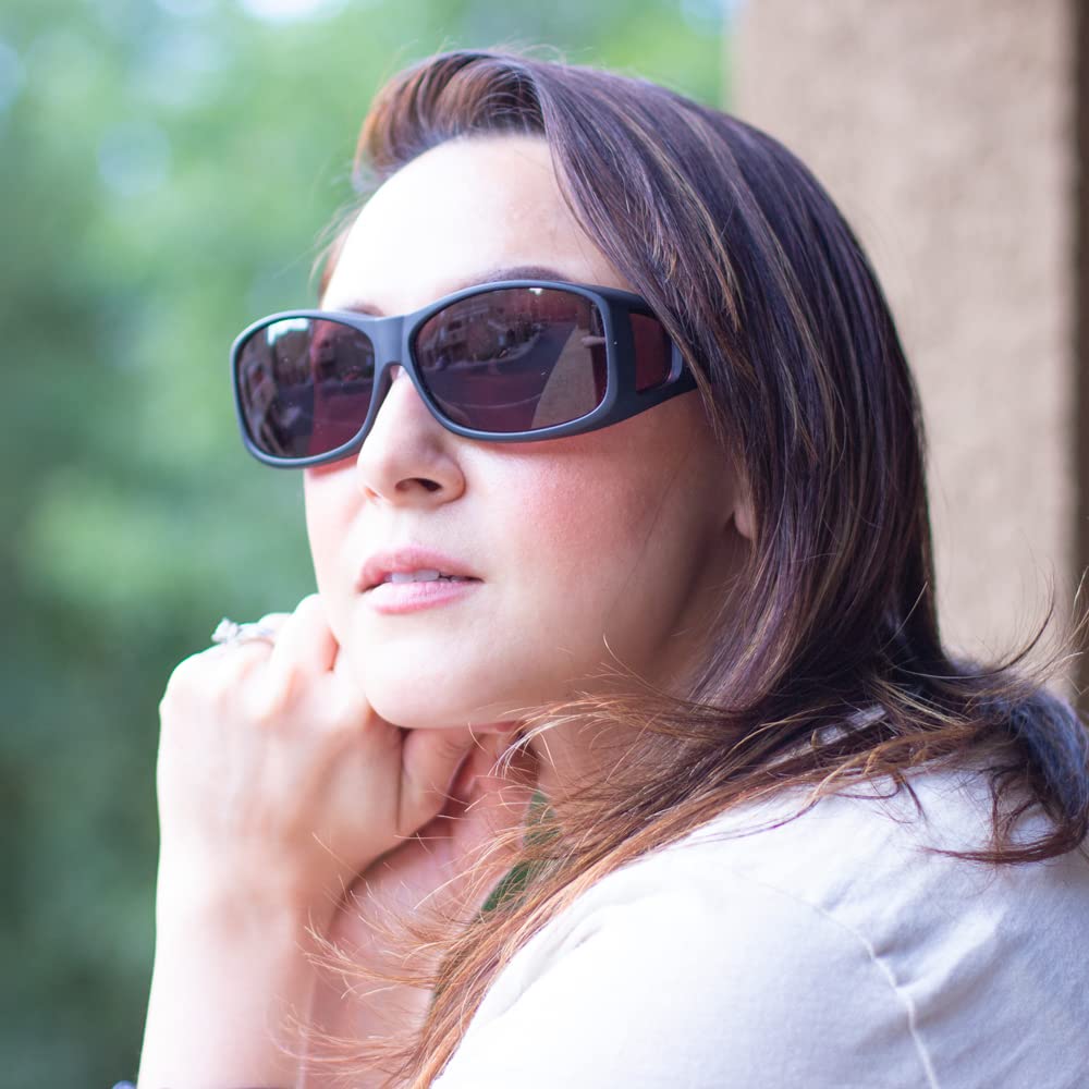 TheraSpecs Original WearOver Glasses for Light Sensitivity & Migraine Relief - FL-41 Lens Technology for Computer Use, Fluorescent Lights & Indoor Comfort