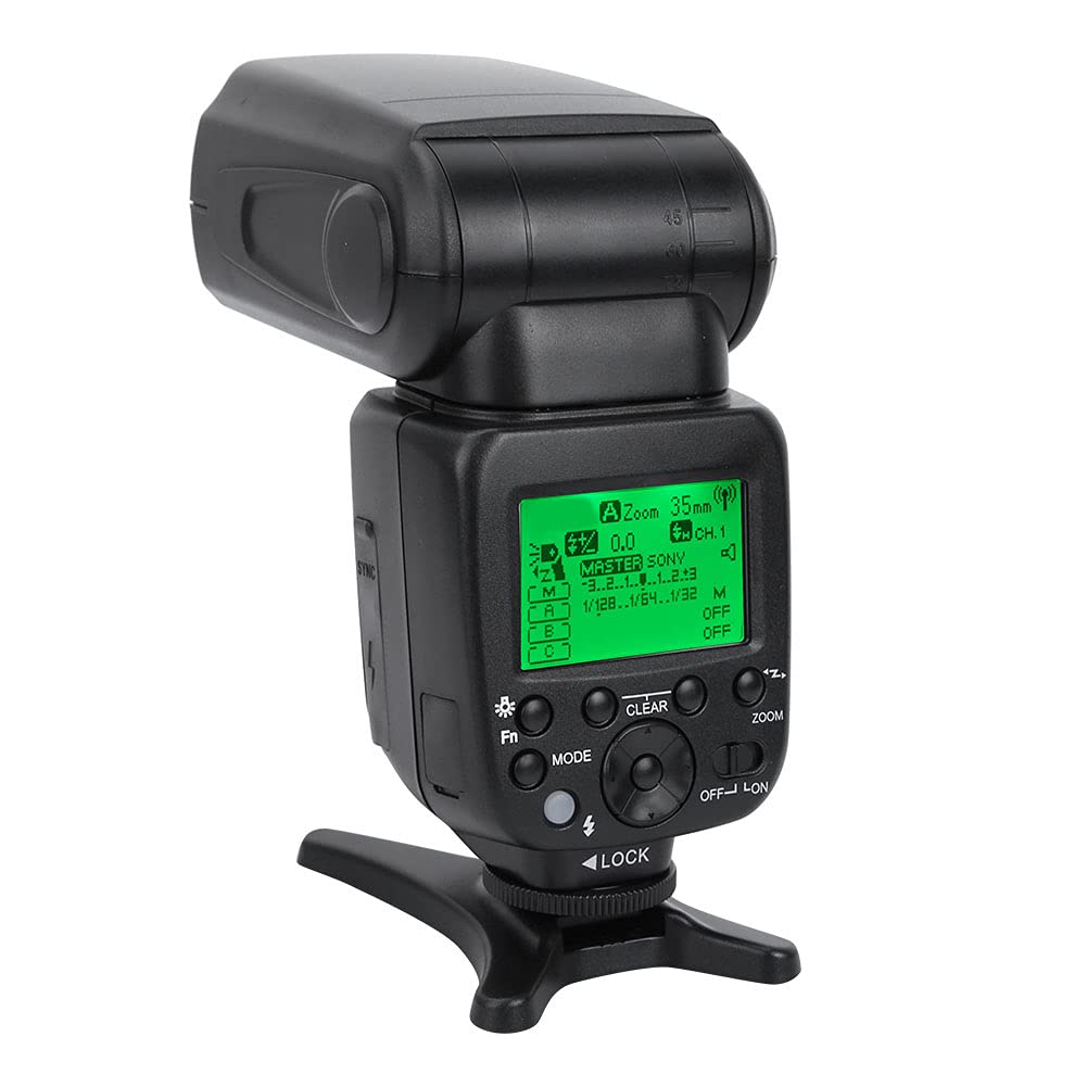 G1500 2.4G TTL Wireless Flash Speedlite for Sony Cameras - Master/Slave Mode, 1/8000 Sync, Black | Perfect for Portrait, Wedding & Studio Photography