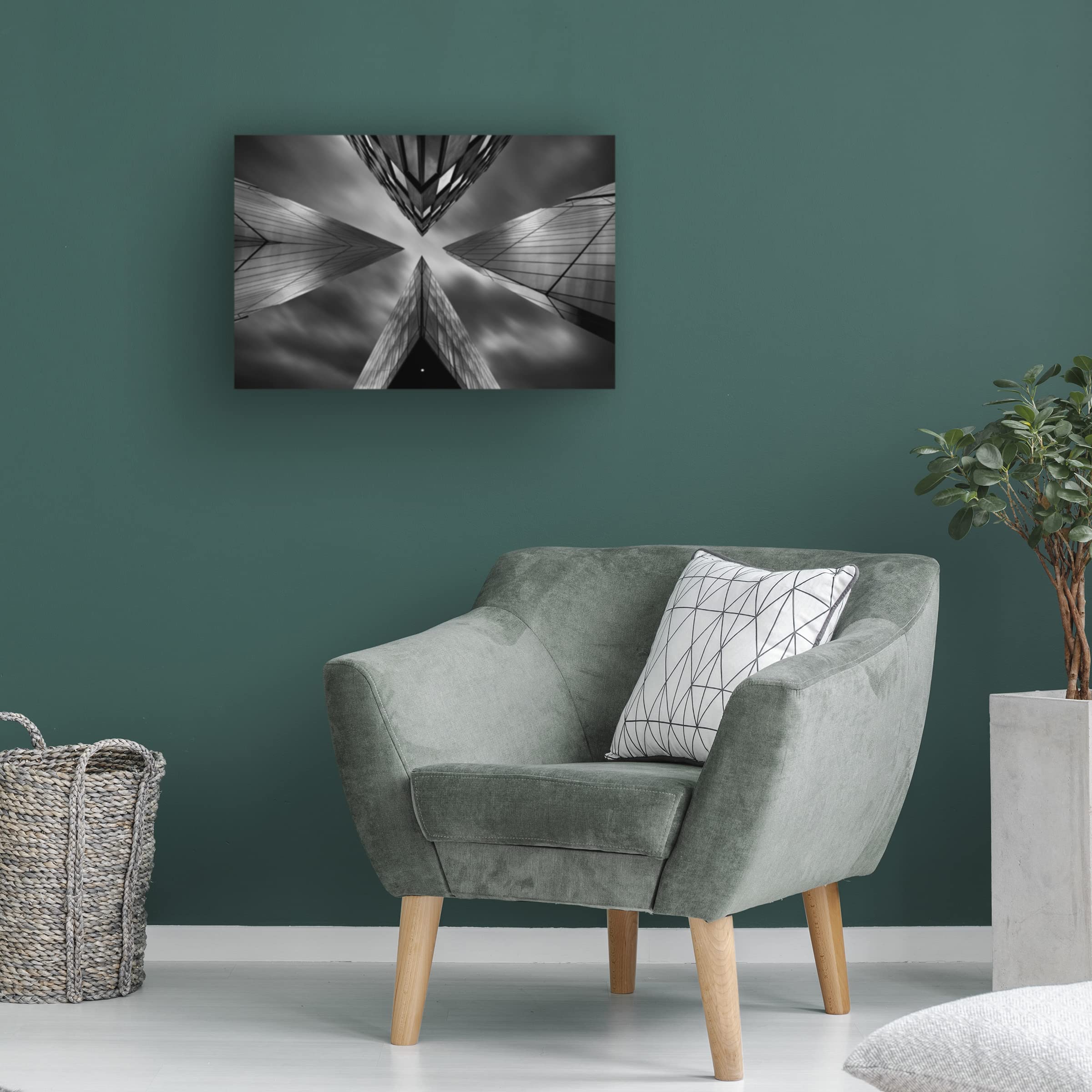 Trademark Fine Art 'The Meeting' Canvas Wall Art by Martin Marcisovsky - Modern Home Decor for Living Room, Bedroom & Office