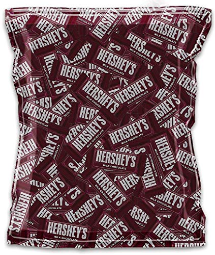Hershey's Milk Chocolate Snack Bars Bulk 12lb - Individually Wrapped Candy Bars for Parties, Halloween, Christmas & Office Snacks