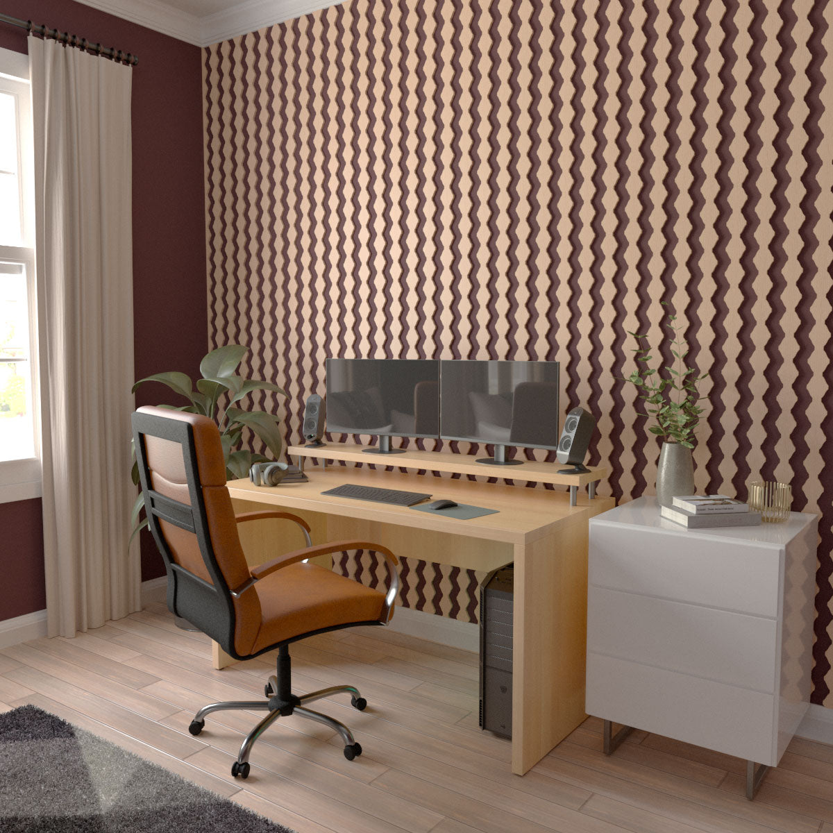 Adjustable Wood Slat Wall Panel Kit - Modern Acoustic Wall Decor for Home & Office - Easy DIY Installation for Living Room, Bedroom, and Workspace