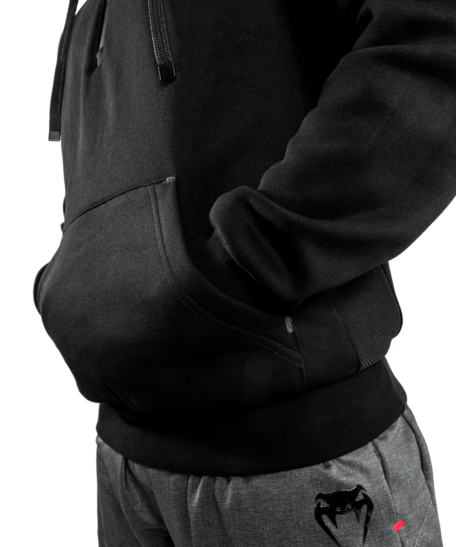 Venum Contender Evo Hoodie - Black MMA Training Hooded Sweatshirt for Men | Ultimate Comfort & Style for Gym, Boxing & Streetwear
