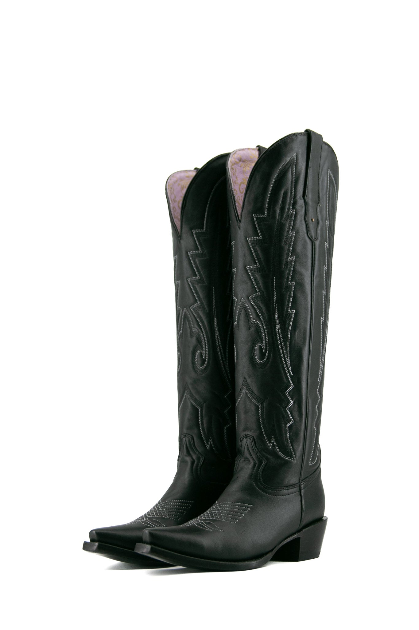 Raven Tall Snip Toe Cowgirl Boots for Women - Western Style Riding Boots with Pointed Toe | Perfect for Country Dancing, Rodeo Events & Fashion Outfits