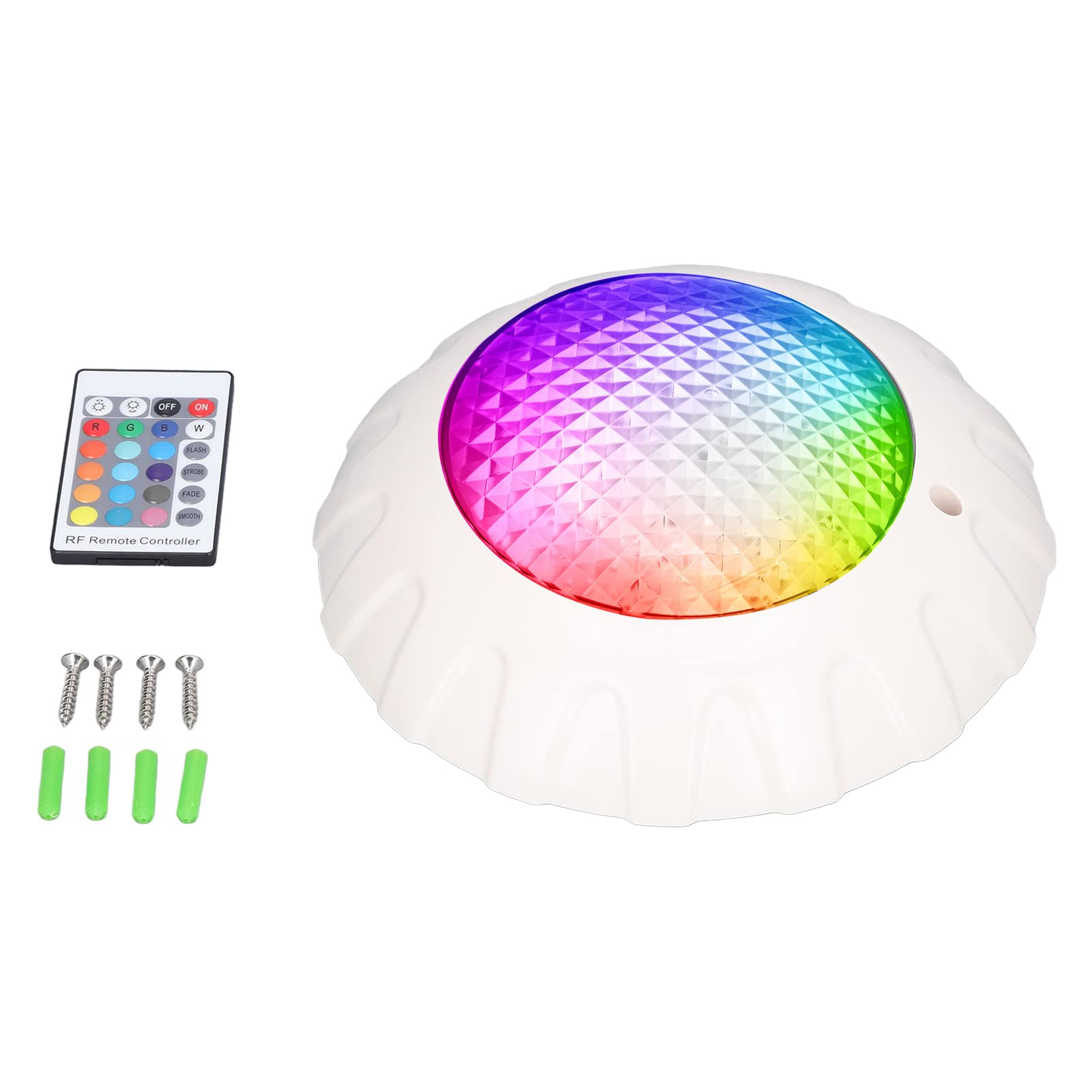**Waterproof LED Pool Light - 108 Bright Beads, IP68 Underwater Light for Swimming Pools, Ponds & Fountains | Durable Engineering Chip, Uniform Lighting for Night Swimming & Outdoor Decor**