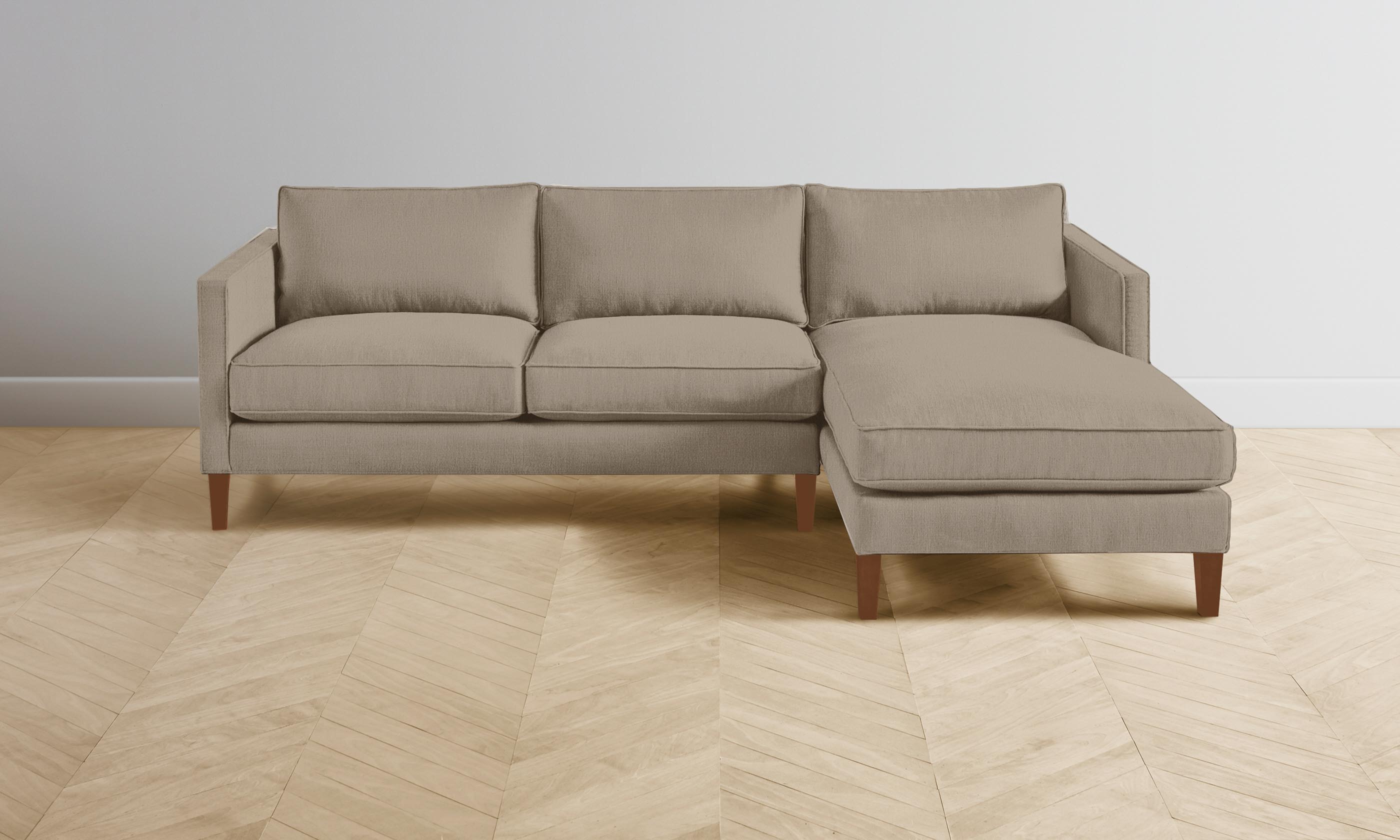 Premium Crosby Sectional Sofa with Performance Bouclé Fabric - Modern & Durable Living Room Furniture for Home & Office Use