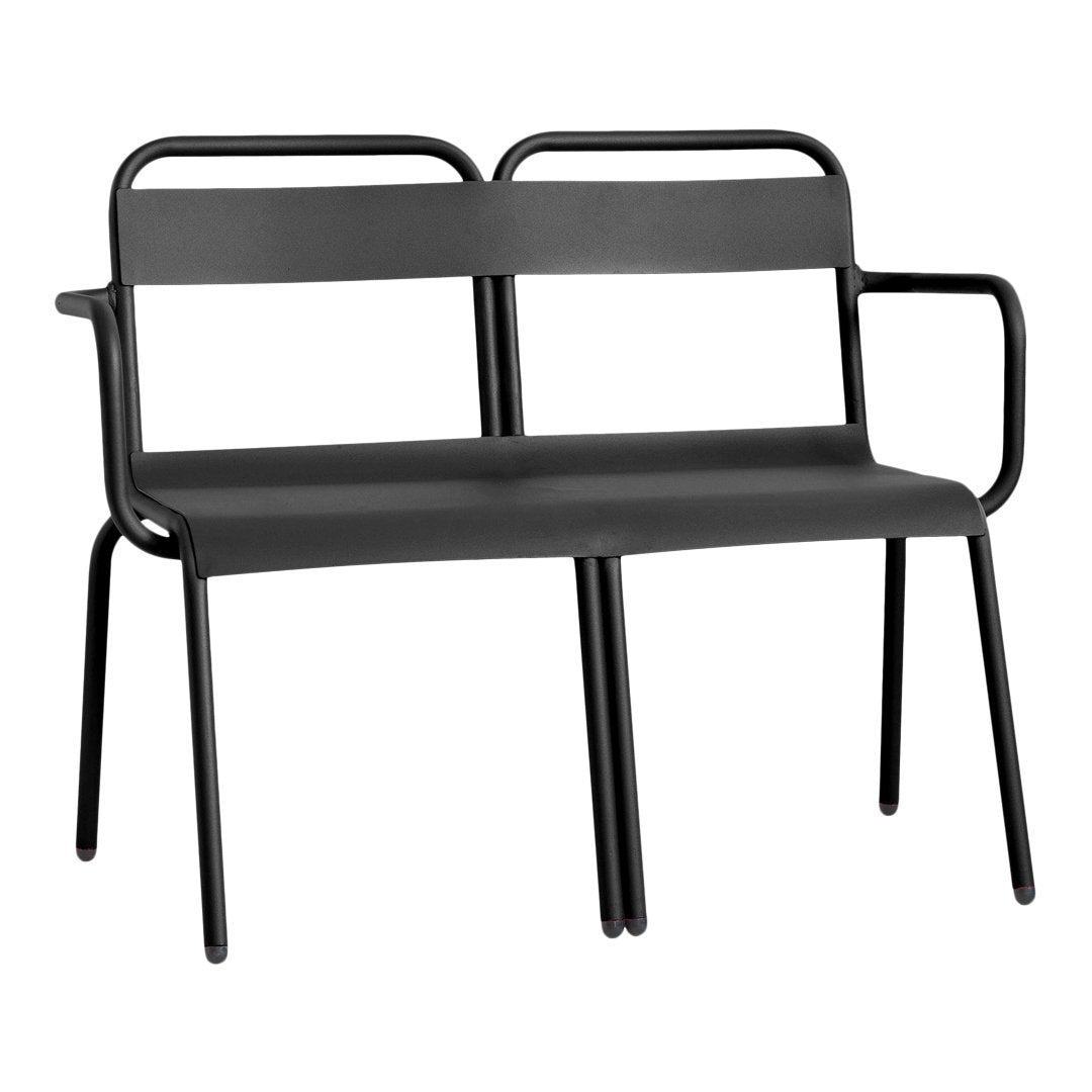 Isimar Biarritz Bench - Modern Outdoor Wooden Bench for Patio, Garden & Backyard - Durable Teak Wood with Weather-Resistant Finish - Perfect for Relaxing & Entertaining Outdoors