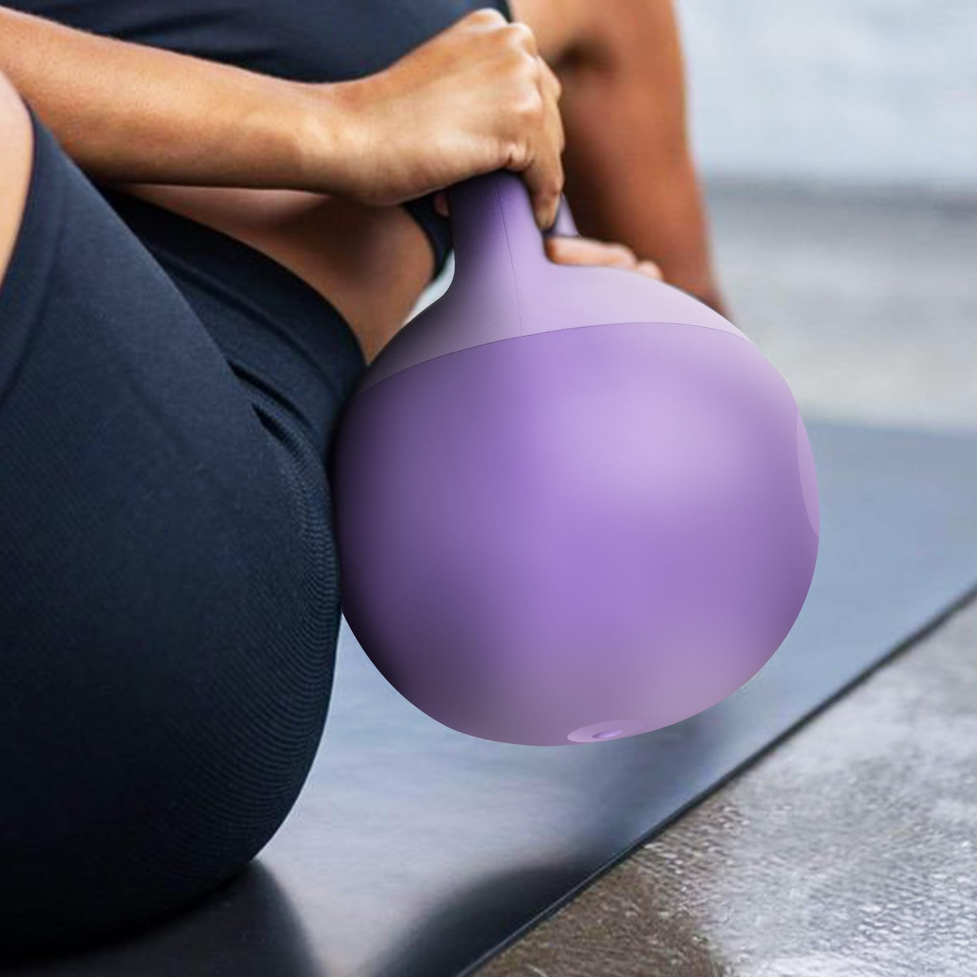SogesPower Soft Kettlebells - Iron Sand Filled Exercise Weights for Strength Training, Shock-Proof Design with Wide-Grip Handle - Home Gym Fitness Equipment for Women, Men & Kids - Perfect for HIIT, CrossFit & Home Workouts - Purple