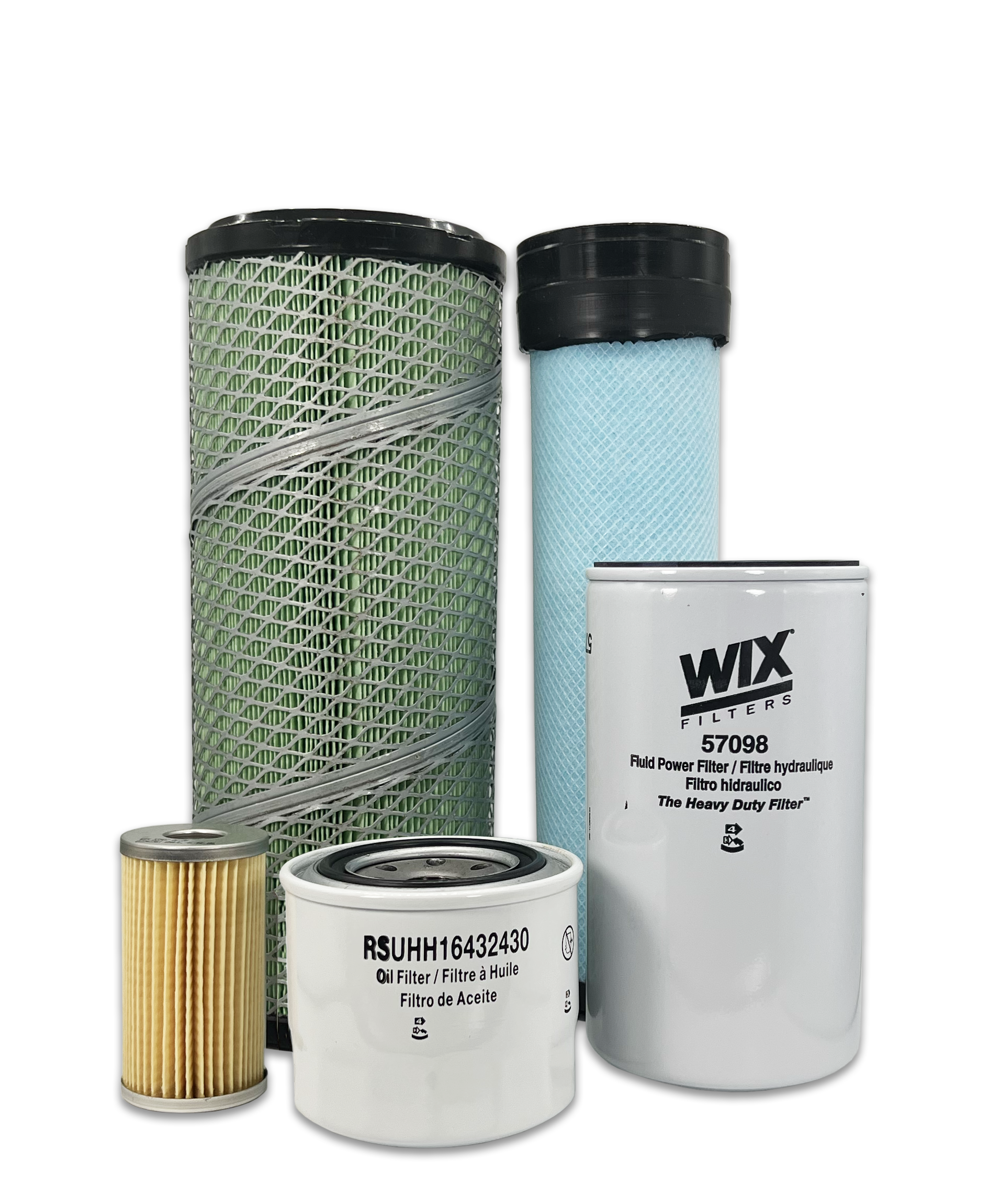Kubota MX5100F Tractor HERO® Maintenance Filter Kit - Air Oil Fuel Filters Replacement for Kubota Tractors - Perfect for Farm Equipment Maintenance & Tractor Servicing