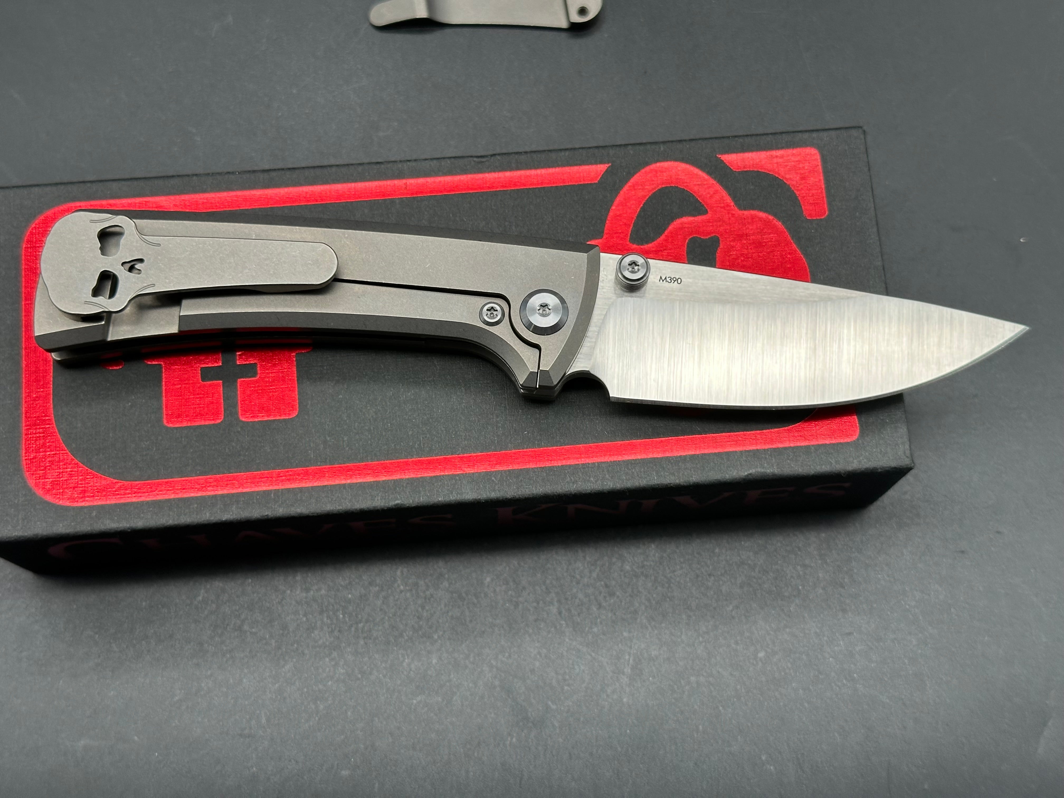 Chaves Knives RCK9 Titanium Frame Lock Folding Knife - 3.25