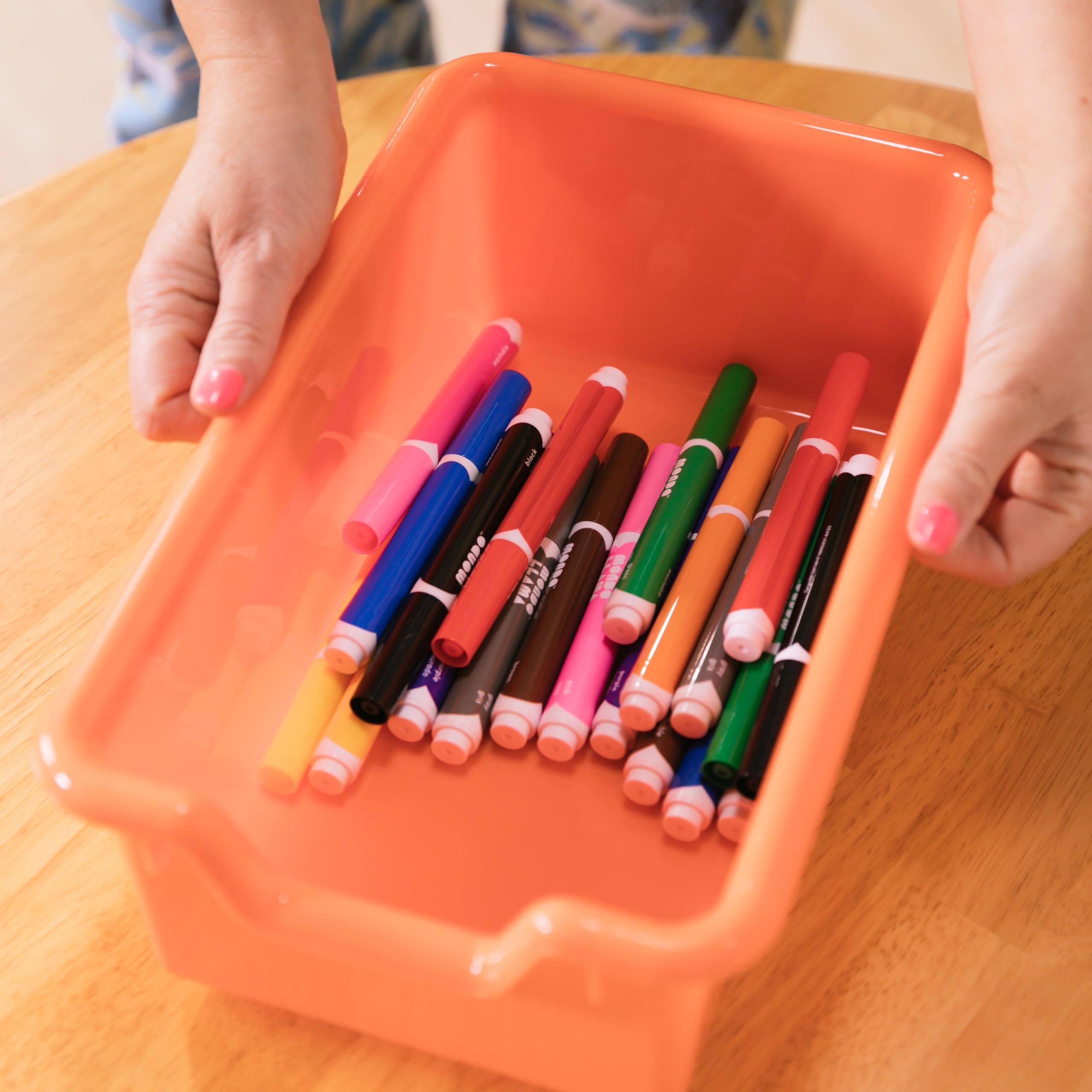 ECR4Kids Mobile Organizer Cart with 15 Storage Bins - Classroom & Home Organization for Toys, Art Supplies, Books | Rolling Storage Unit for Teachers, Kids, Craft Rooms & Playrooms