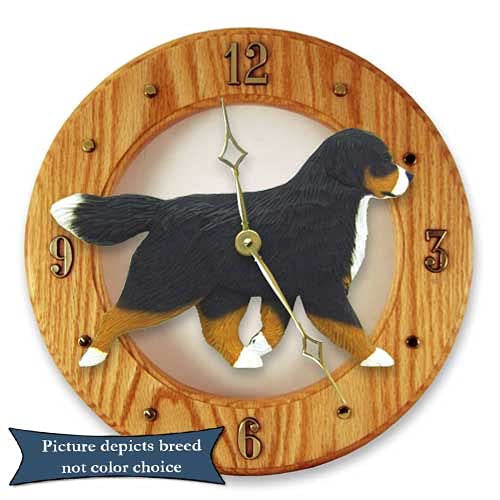 Michael Park Dark Oak Bernese Mountain Dog Statue - Handcrafted Home Decor for Living Room, Office & Gifts