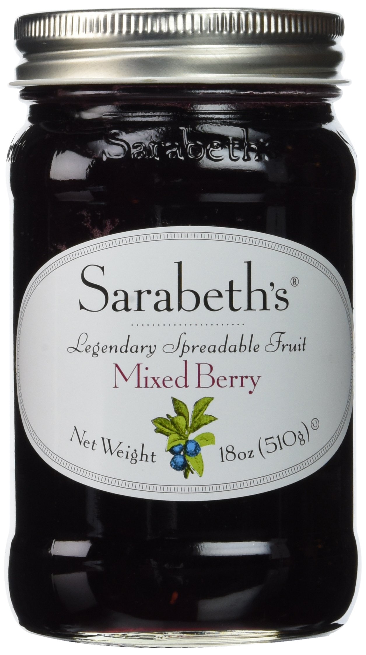 Premium Sarabeth's Mixed Berry Fruit Spread - 18 oz Jar | Delicious Preserves for Toast, Yogurt & Desserts | All-Natural & Gluten-Free