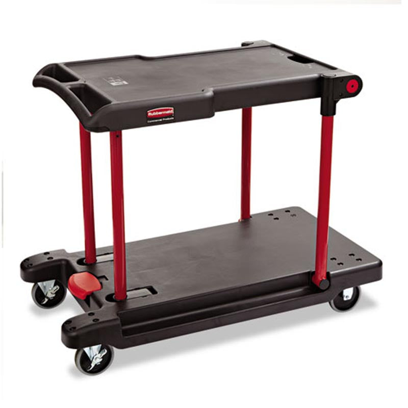 Convertible Multi-Purpose Utility Cart with Wheels - Heavy Duty Folding Hand Truck for Moving, Groceries, Laundry & Storage - Black - Perfect for Home, Office, Warehouse & Outdoor Use