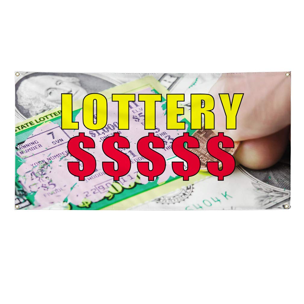 Vinyl Banner - Multiple Sizes (60x144 Inches) for Outdoor Advertising, Business Signs & Lottery Promotions - Weatherproof Industrial Yard Signs with 10 Grommets - Perfect for Storefronts, Events & Construction Sites