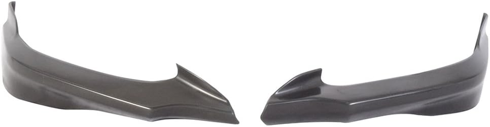 2012-2013 Honda Civic Coupe HF Front Bumper Lip - P Style 2-Piece Set Unpainted PU Material for Enhanced Aerodynamics & Sporty Look - Perfect for Car Enthusiasts & Street Racing