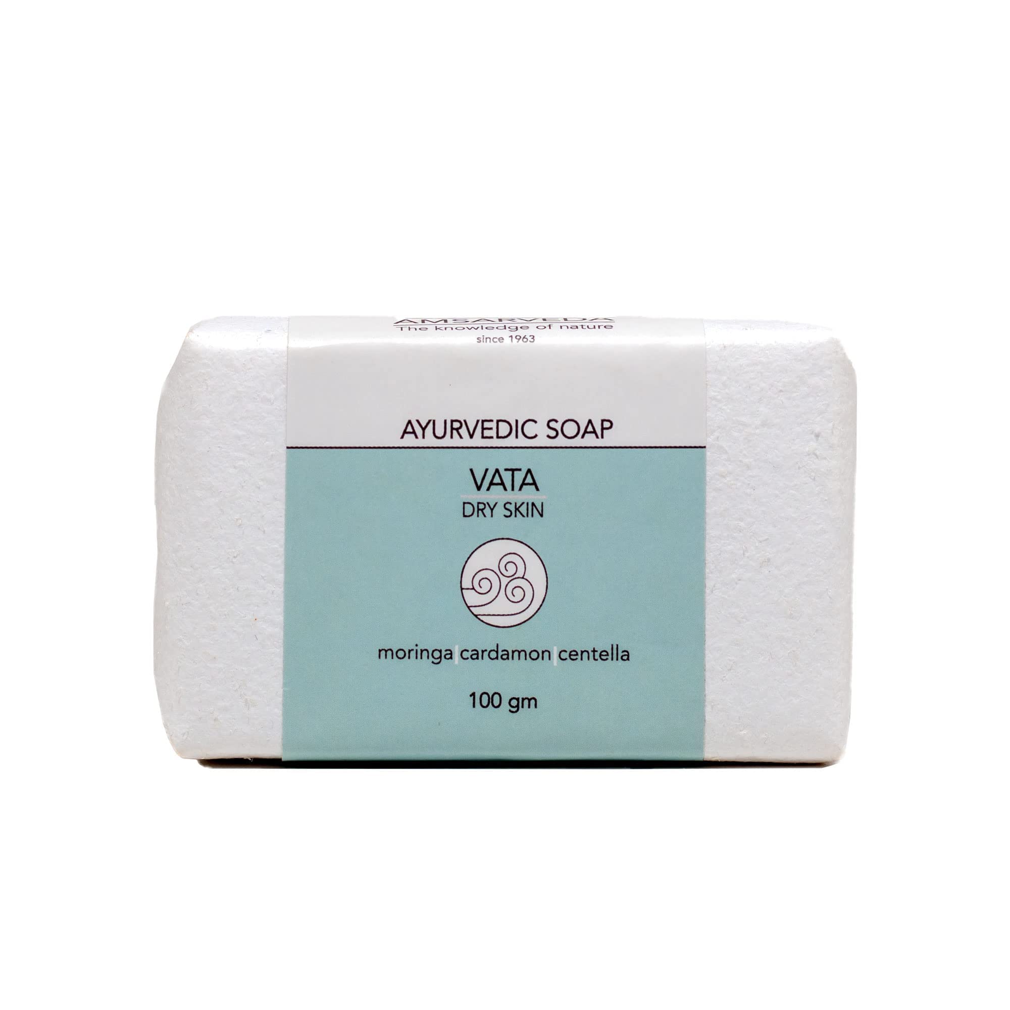 Amsarveda Vata Ayurvedic Soap for Dry Skin - Natural Herbal Cleanser for Hydration & Nourishment | Perfect for Daily Skincare Routine & Sensitive Skin Care