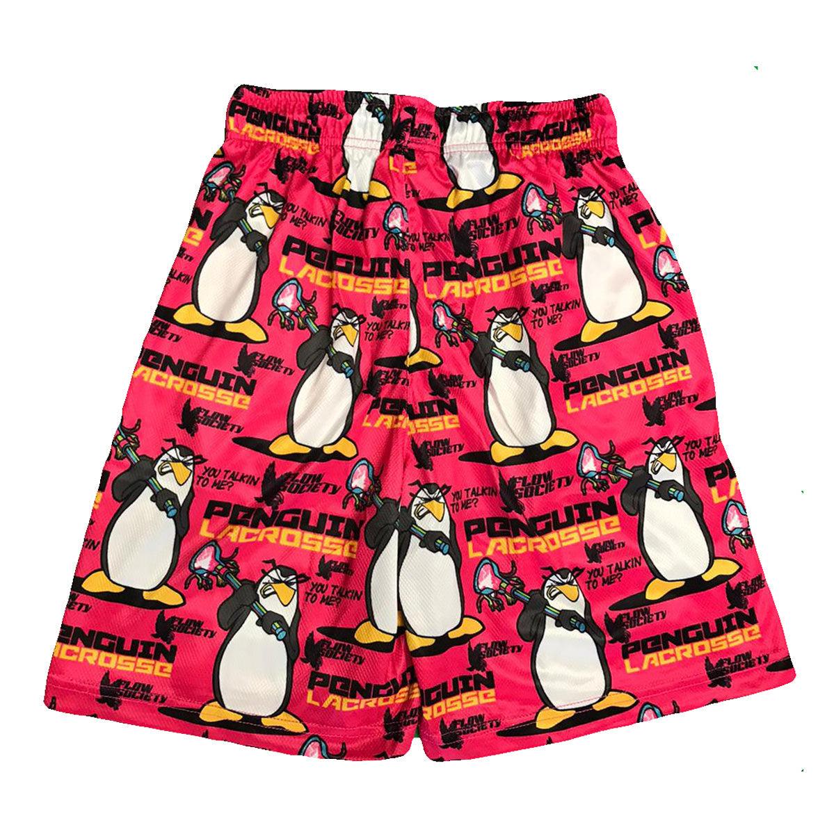Boys Penguin Attack Graphic Short Sleeve T-Shirt - Fun Casual Wear for Kids, School, and Playtime